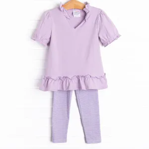 Prepped and Polished Legging Set, Purple
