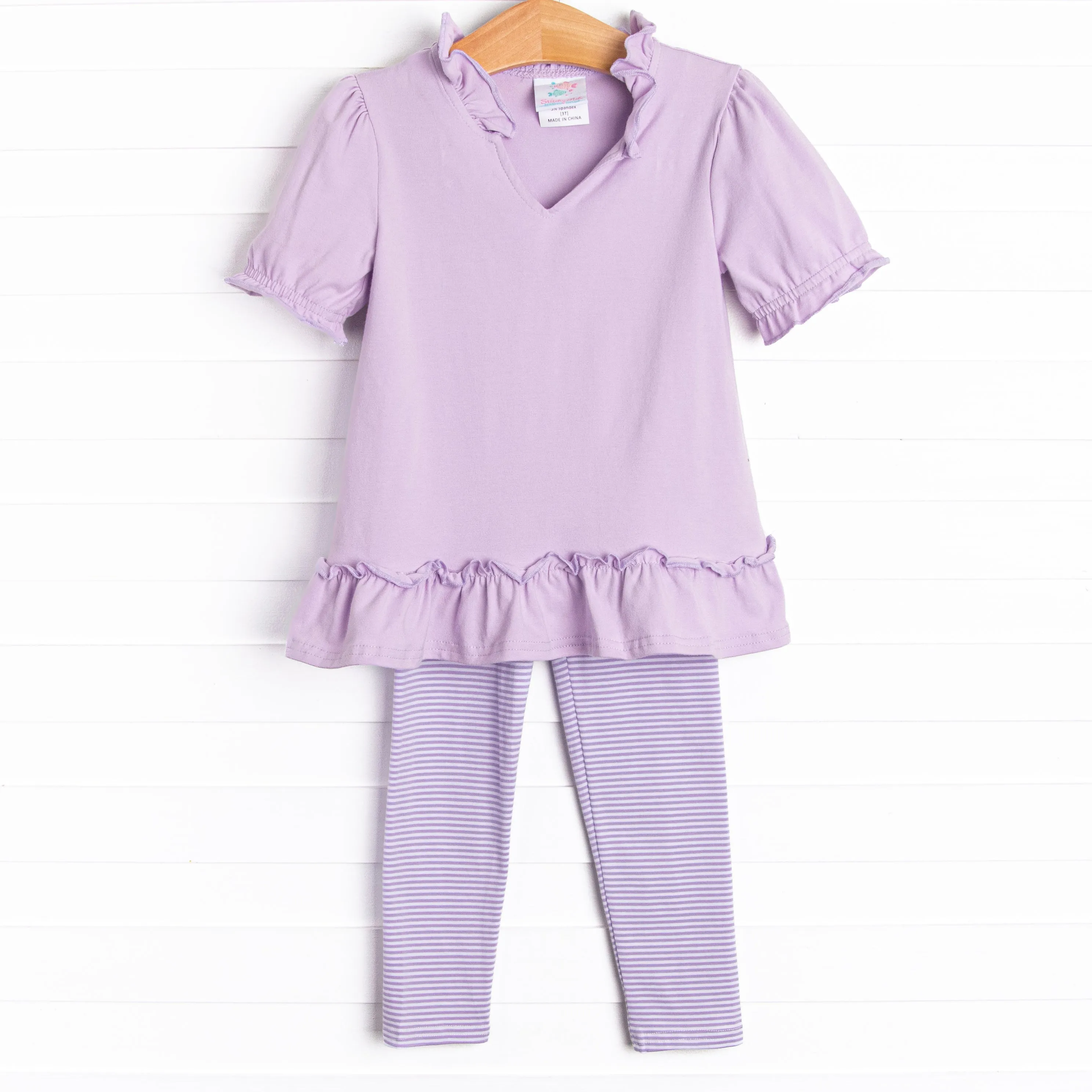 Prepped and Polished Legging Set, Purple