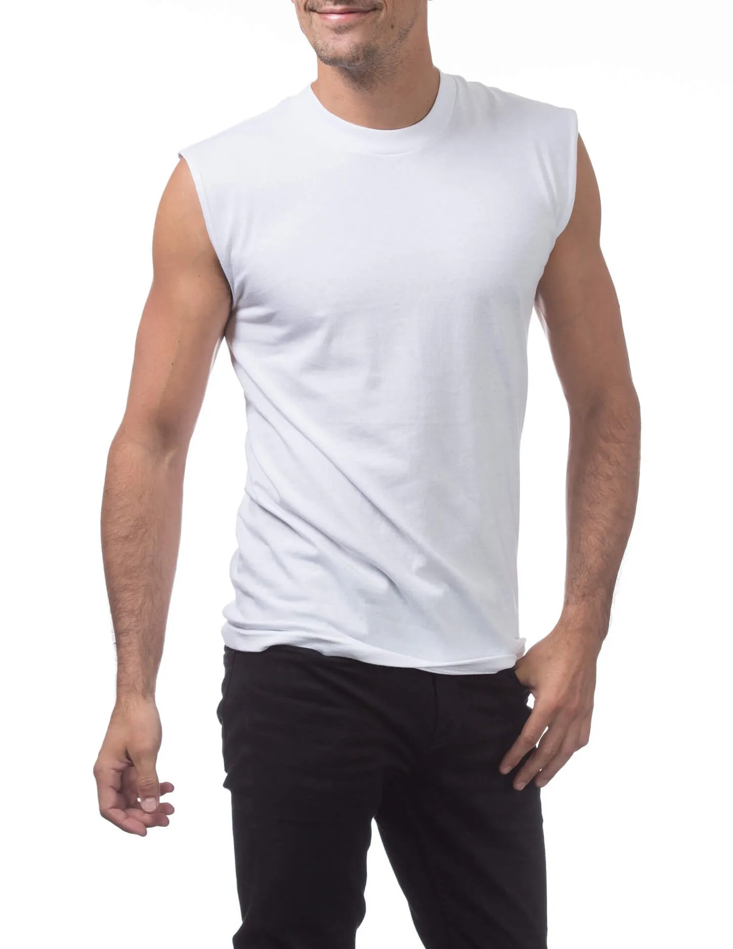 Pro Club Comfort Muscle Tee - WHITE