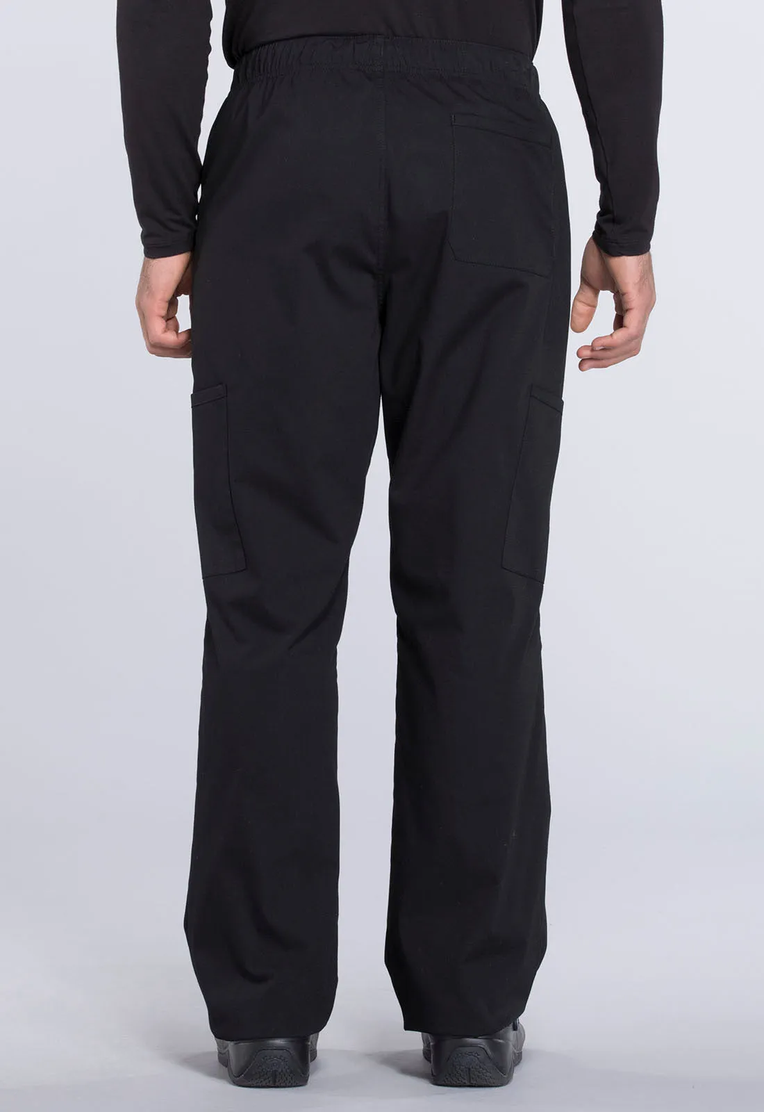 Professionals WW190 Men's Tapered Leg Fly Front Cargo Pants Black