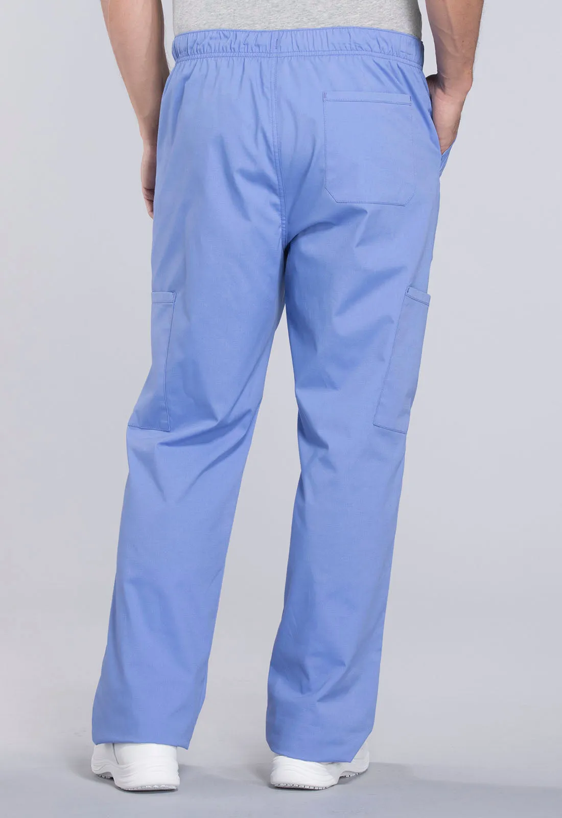 Professionals WW190 Men's Tapered Leg Fly Front Cargo Pants Ciel