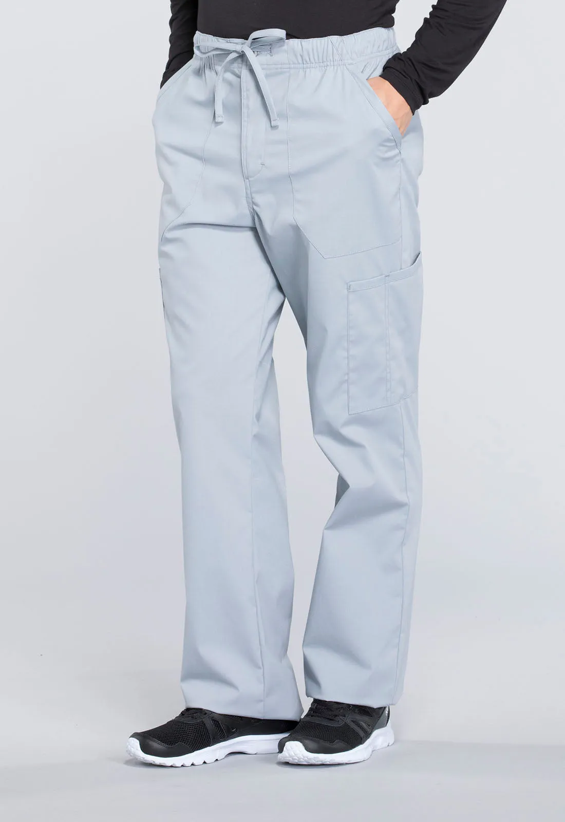 Professionals WW190 Men's Tapered Leg Fly Front Cargo Pants Grey