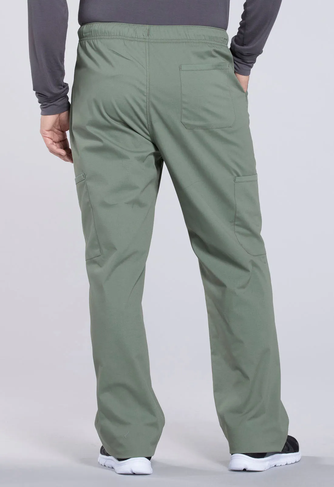 Professionals WW190 Men's Tapered Leg Fly Front Cargo Pants Olive