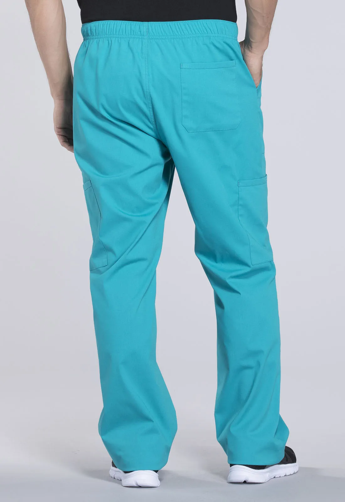 Professionals WW190 Men's Tapered Leg Fly Front Cargo Pants Teal Blue