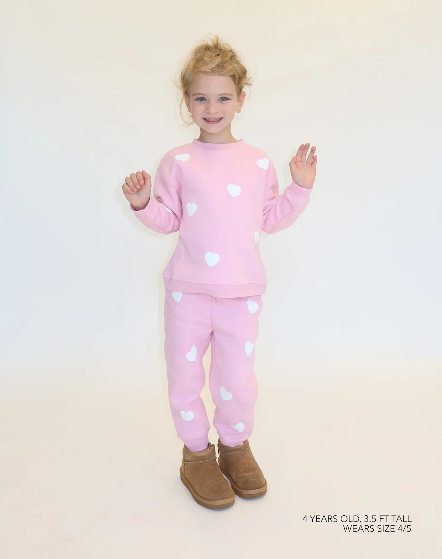 "All Over Heart" Kids Oversized Jogger