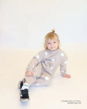 "All Over Heart" Kids Oversized Jogger