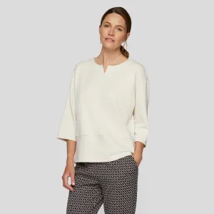 Rabe 3/4 Sleeved Top | Vanilla