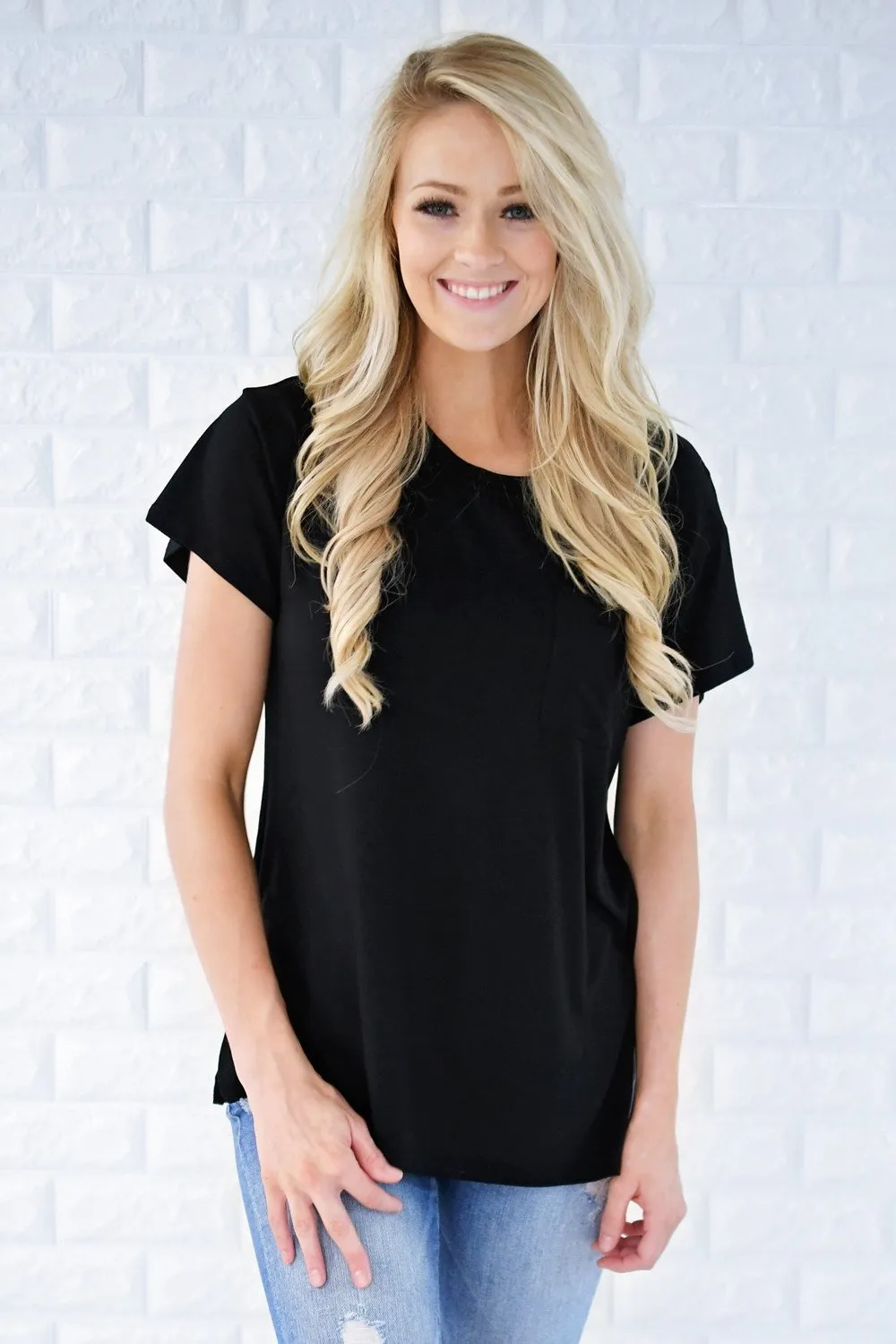 Ready or Not Pocket Top ~ Black