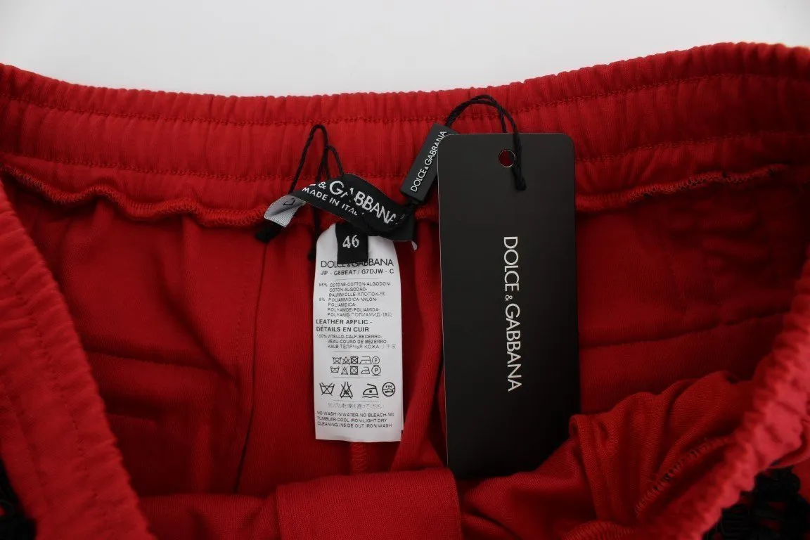 Red Black Torero 3/4 Pants Shorts