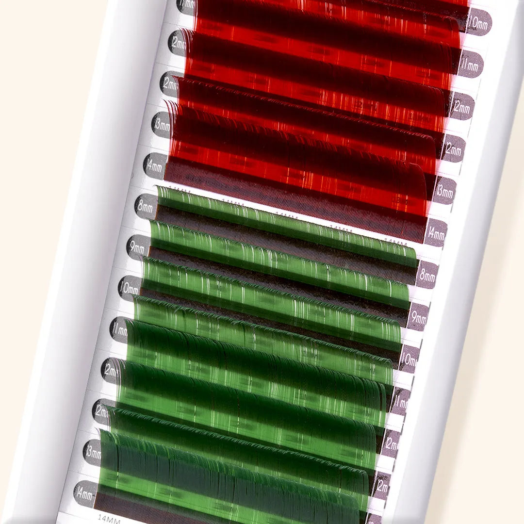 Red Brown/ Green Mayfair Lashes