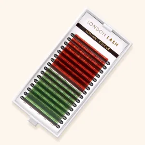 Red Brown/ Green Mayfair Lashes