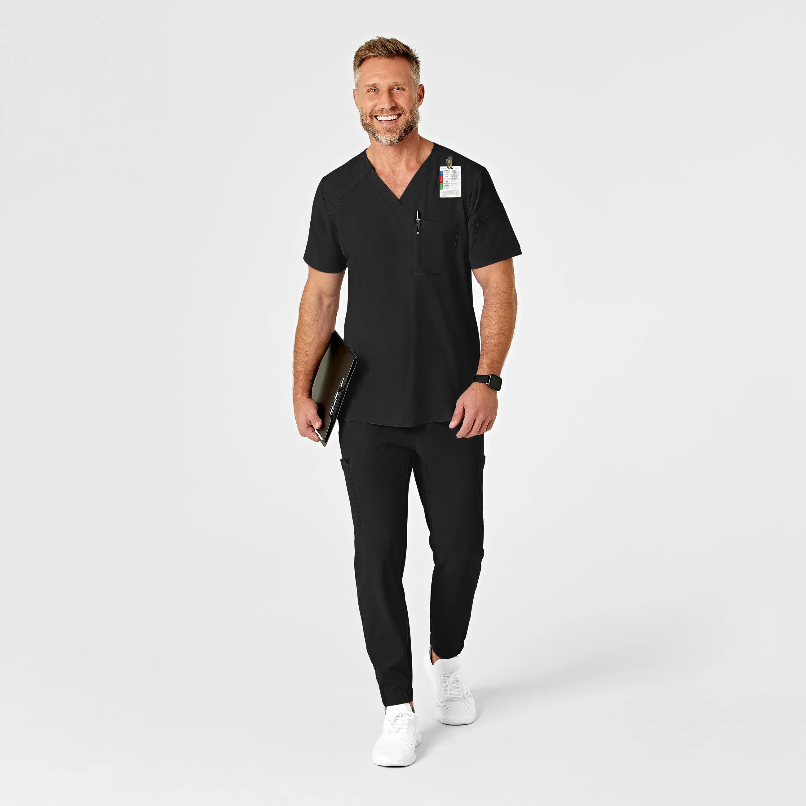 RENEW 5034 Men's Jogger Scrub Pants Black