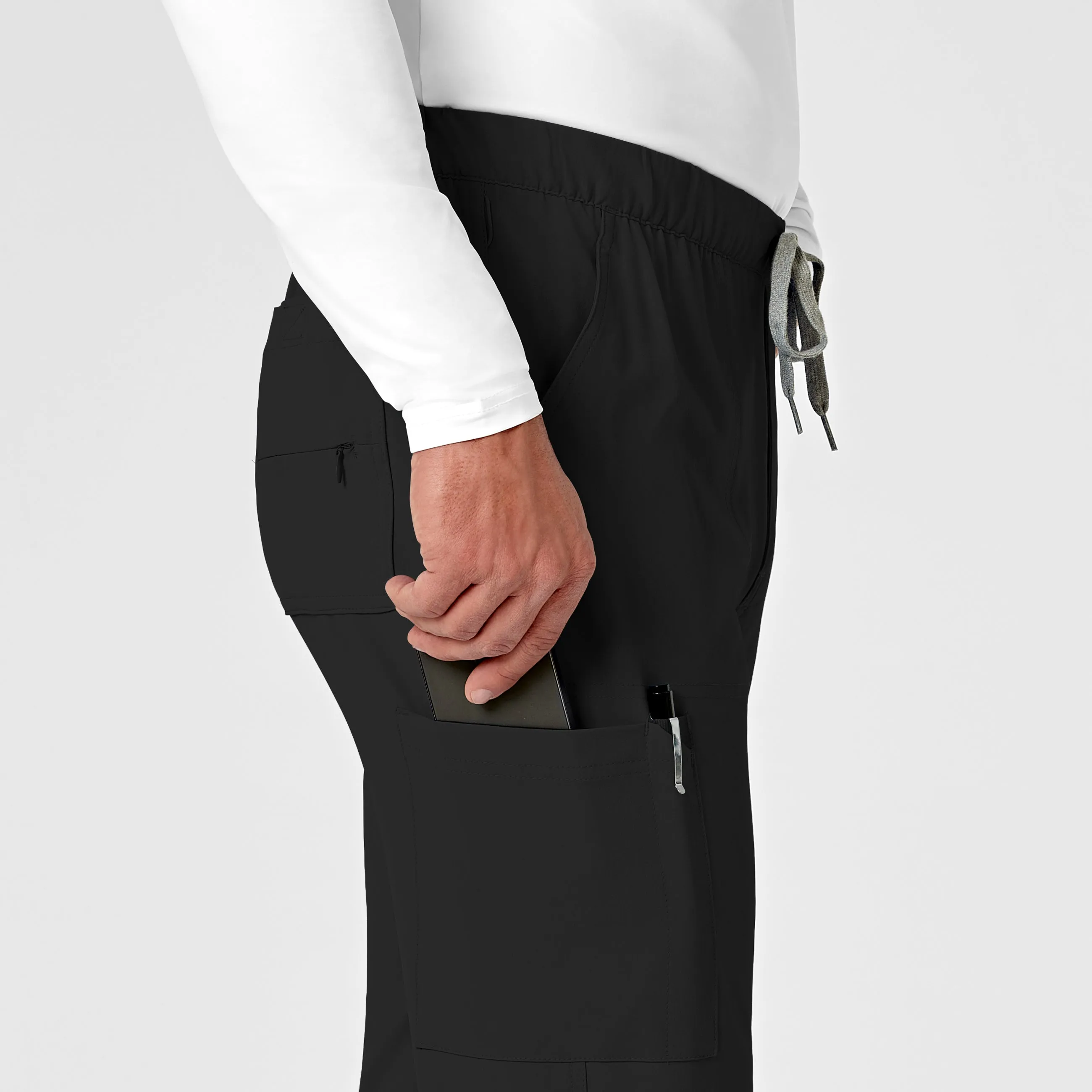 RENEW 5034 Men's Jogger Scrub Pants Black