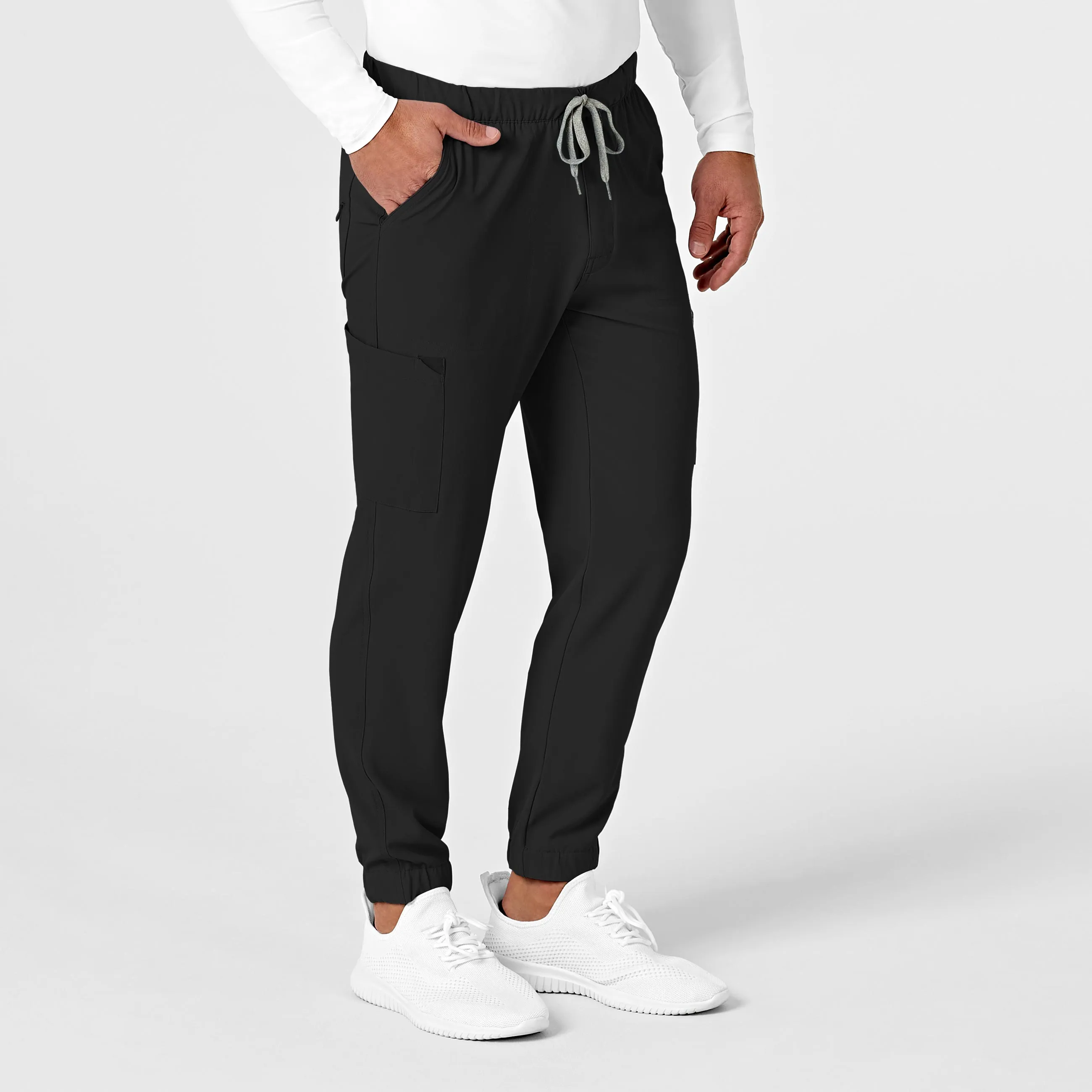 RENEW 5034 Men's Jogger Scrub Pants Black