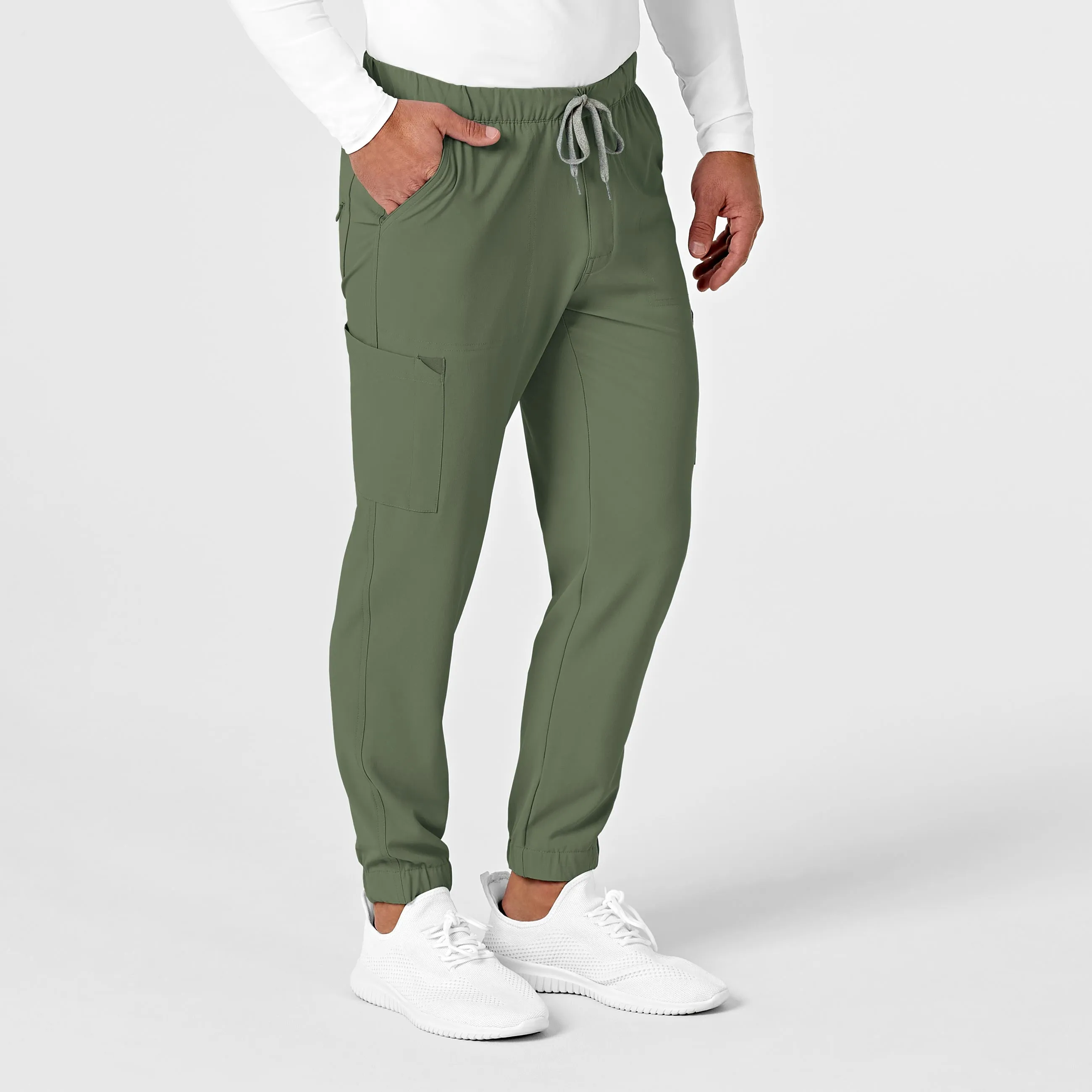 RENEW 5034 Men's Jogger Scrub Pants Olive