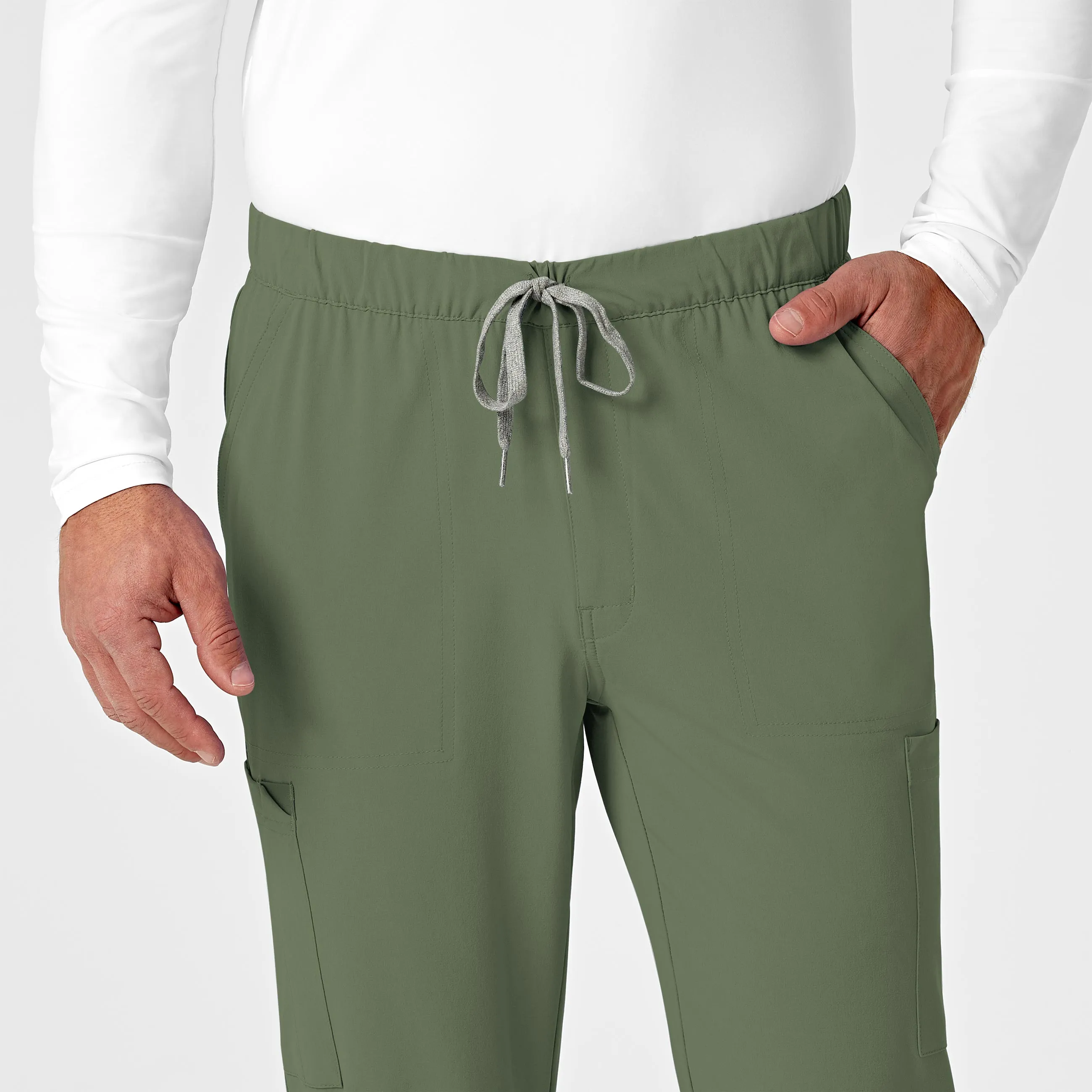 RENEW 5034 Men's Jogger Scrub Pants Olive