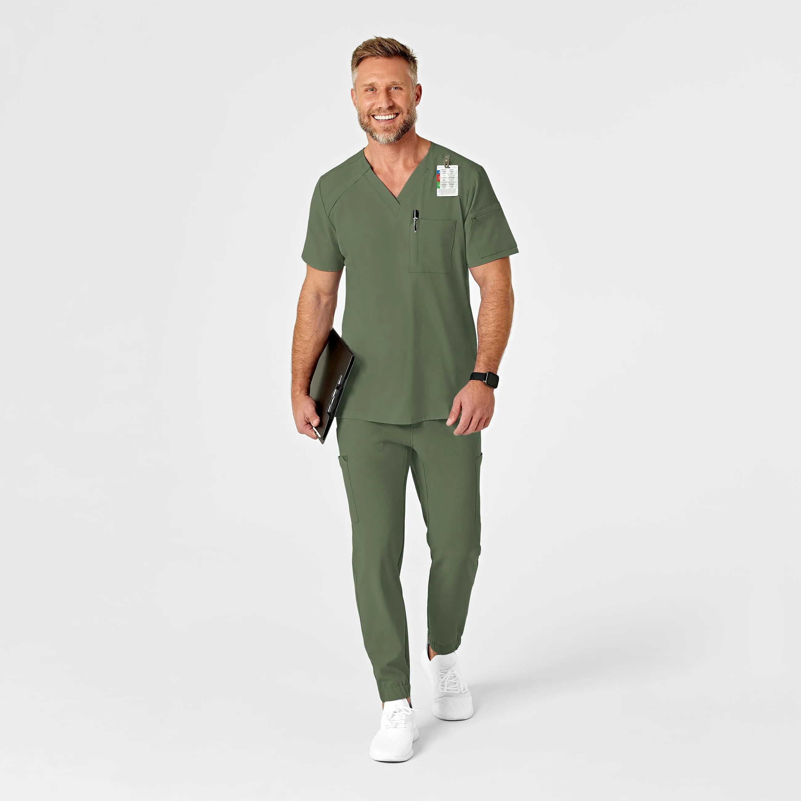RENEW 5034 Men's Jogger Scrub Pants Olive