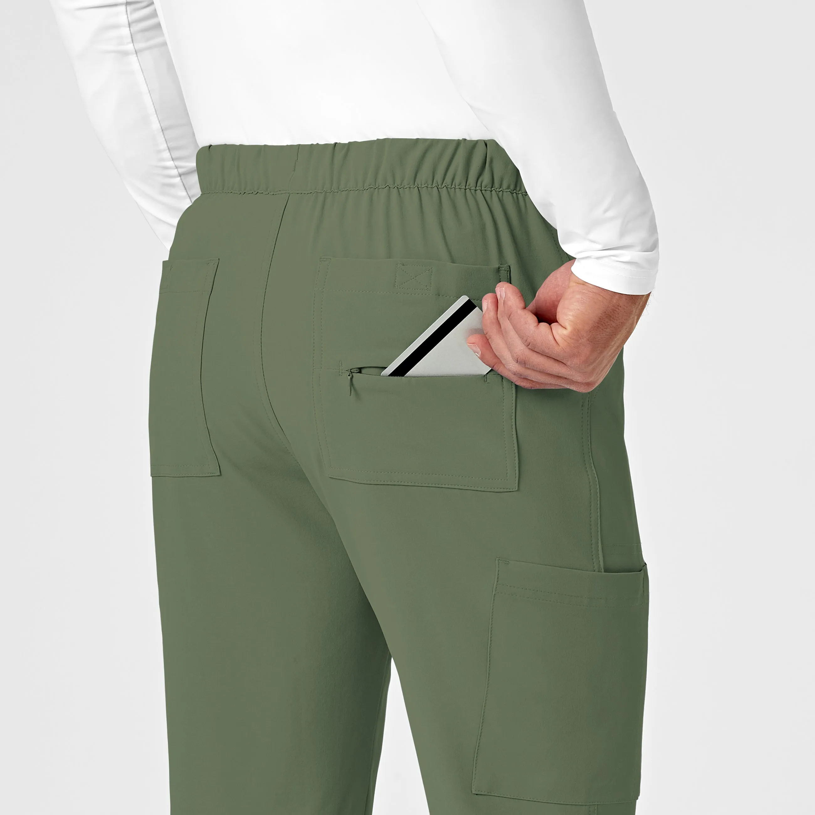 RENEW 5034 Men's Jogger Scrub Pants Olive