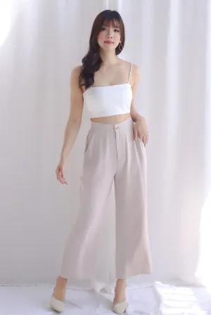 *Restocked* Moya Straight Cut Pants In Ecru