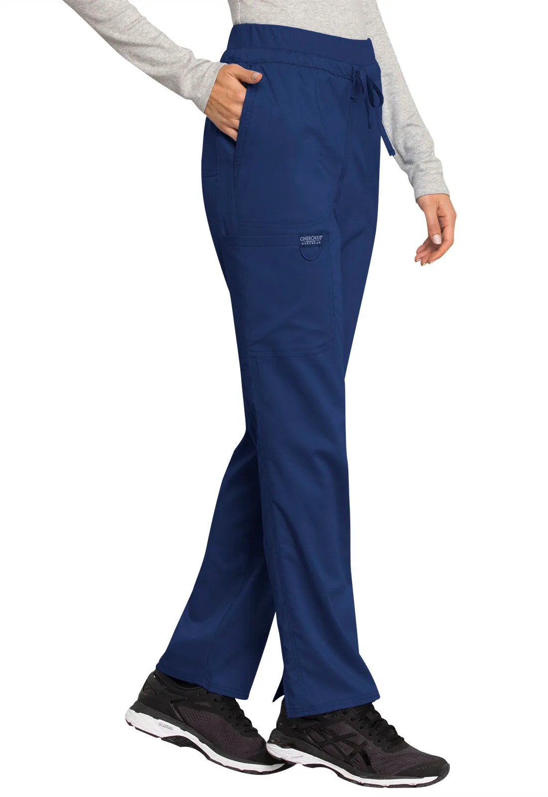 Revolution WW105 Mid Rise Tapered Leg Drawstring Pants Navy
