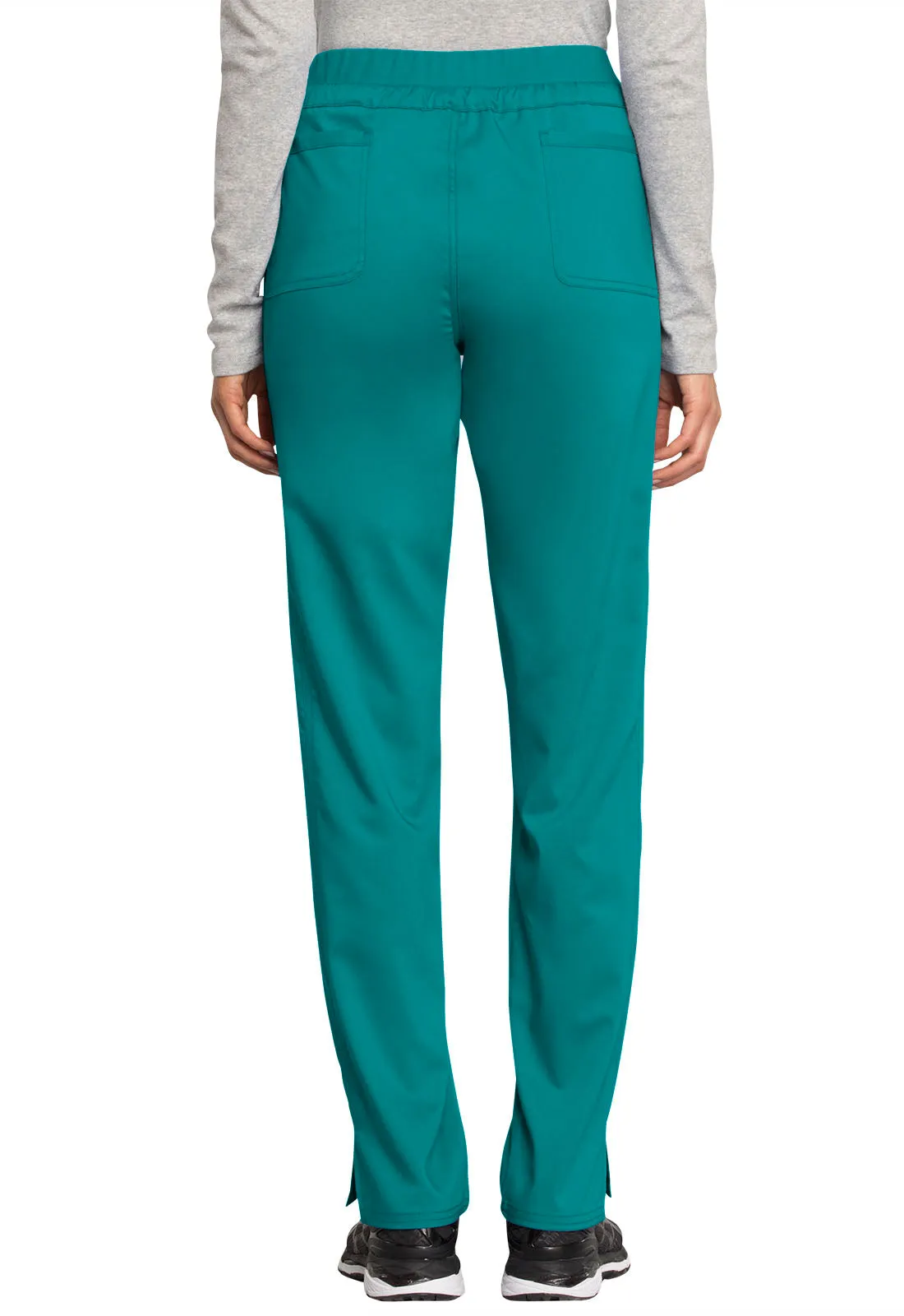 Revolution WW105 Mid Rise Tapered Leg Drawstring Pants Teal Blue