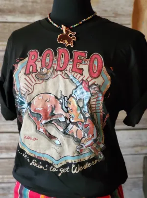 Rodeo-- Fixin' to Get Western Tee