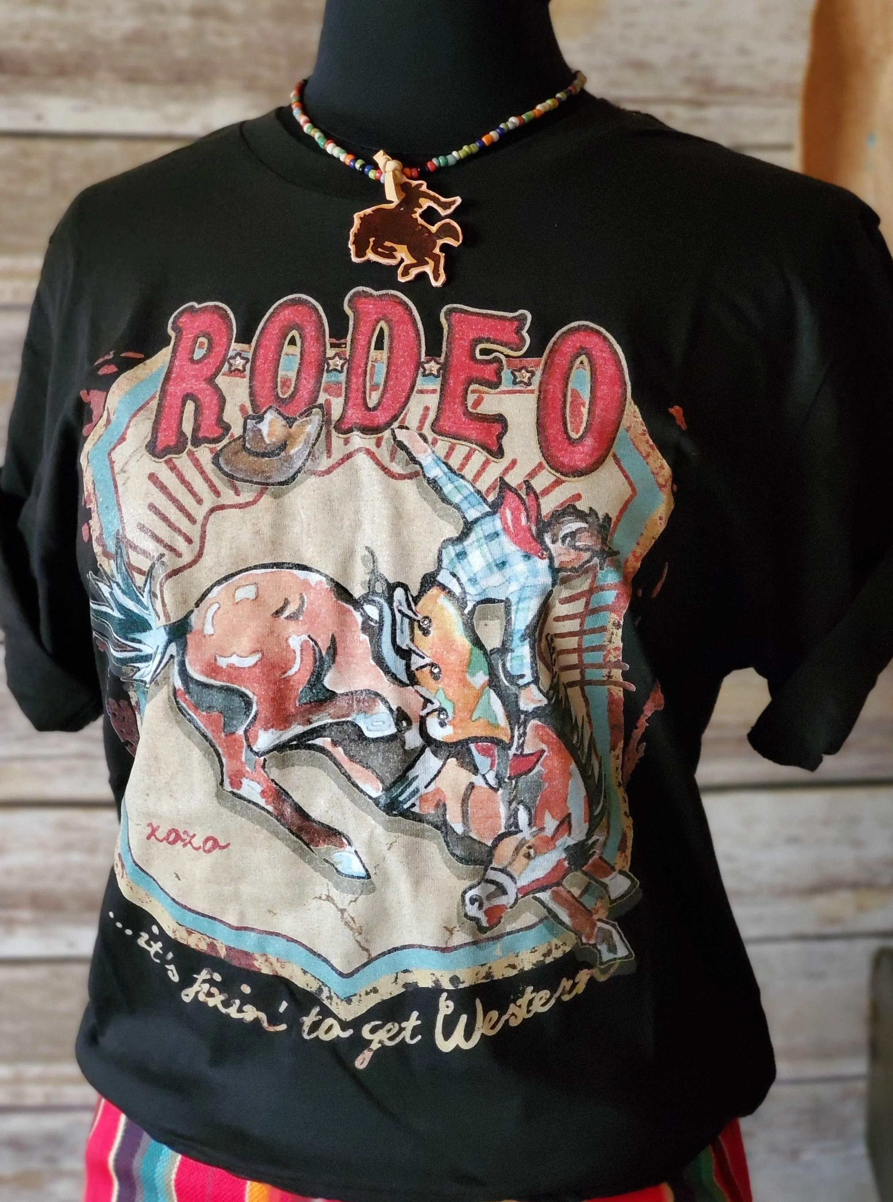 Rodeo-- Fixin' to Get Western Tee