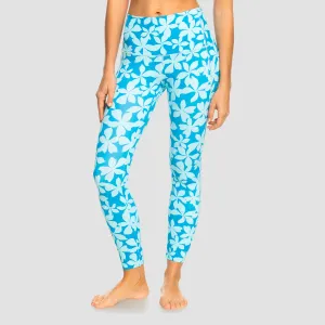 Roxy See The Good Technical Compression Leggings Bachelor Button San Antony - Womens