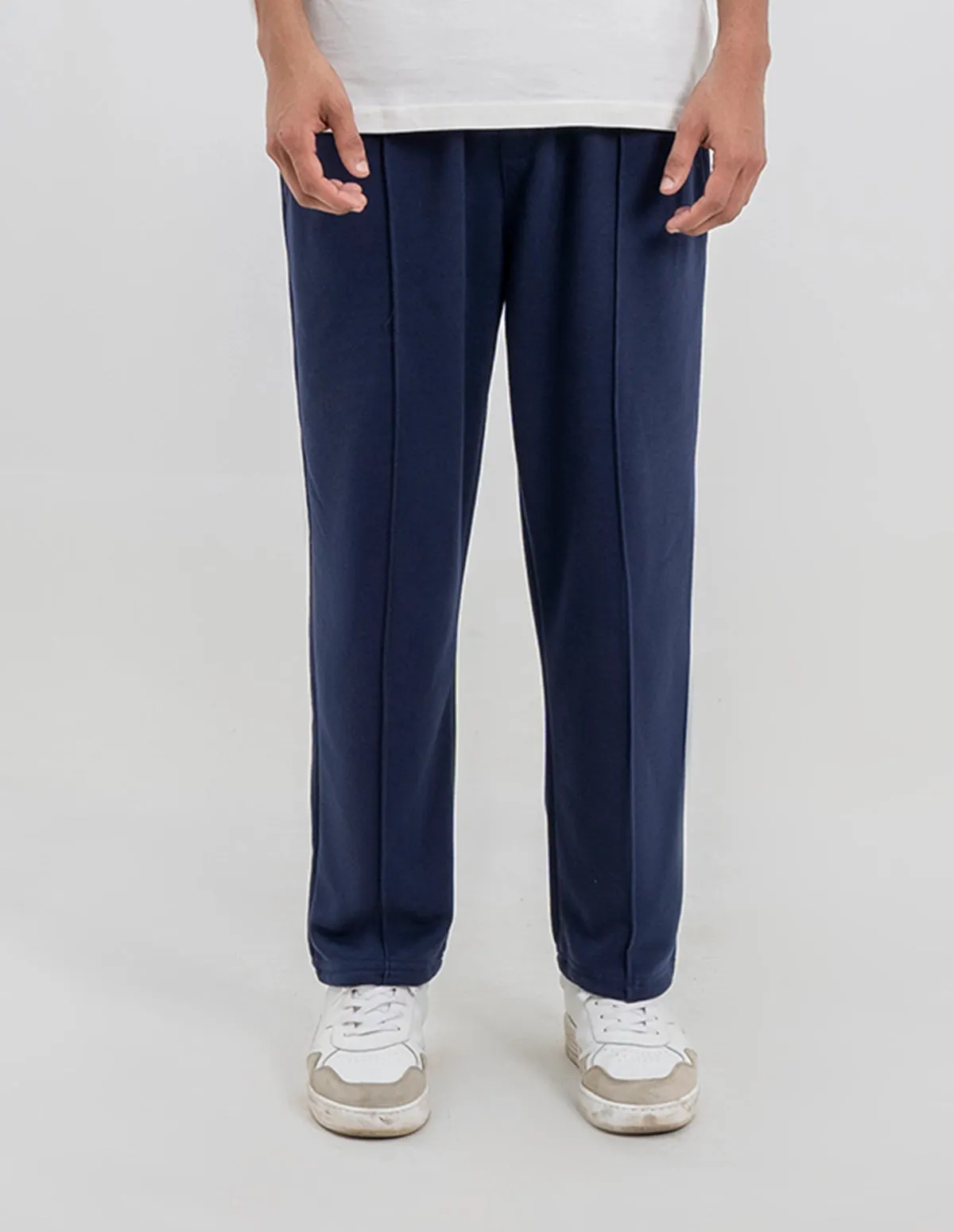 Royal Blue Stitch Trousers - Dark Blue