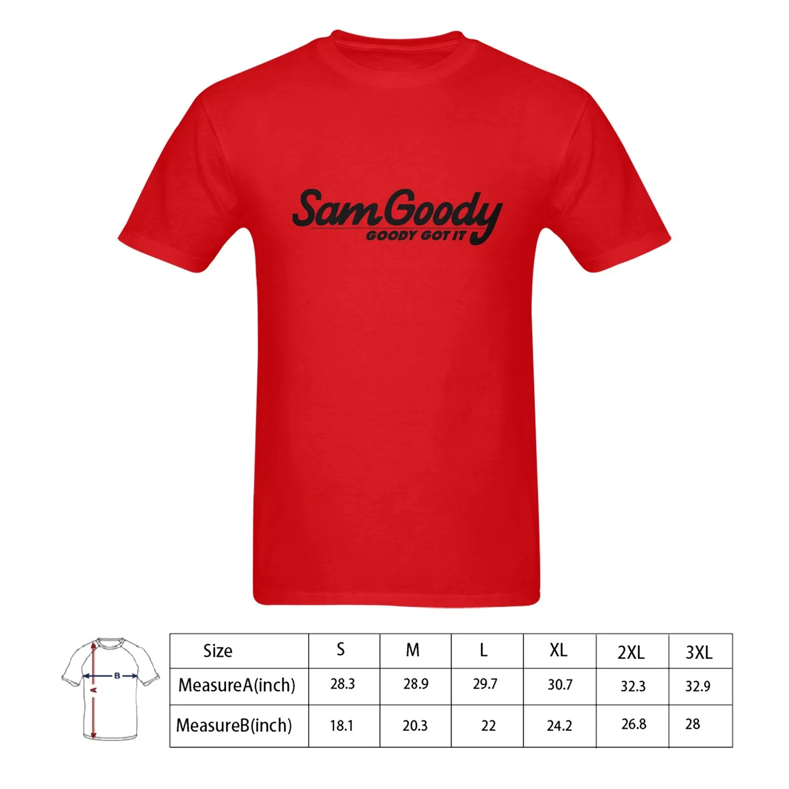 Sam Goody Men's T-shirt 100% Cotton