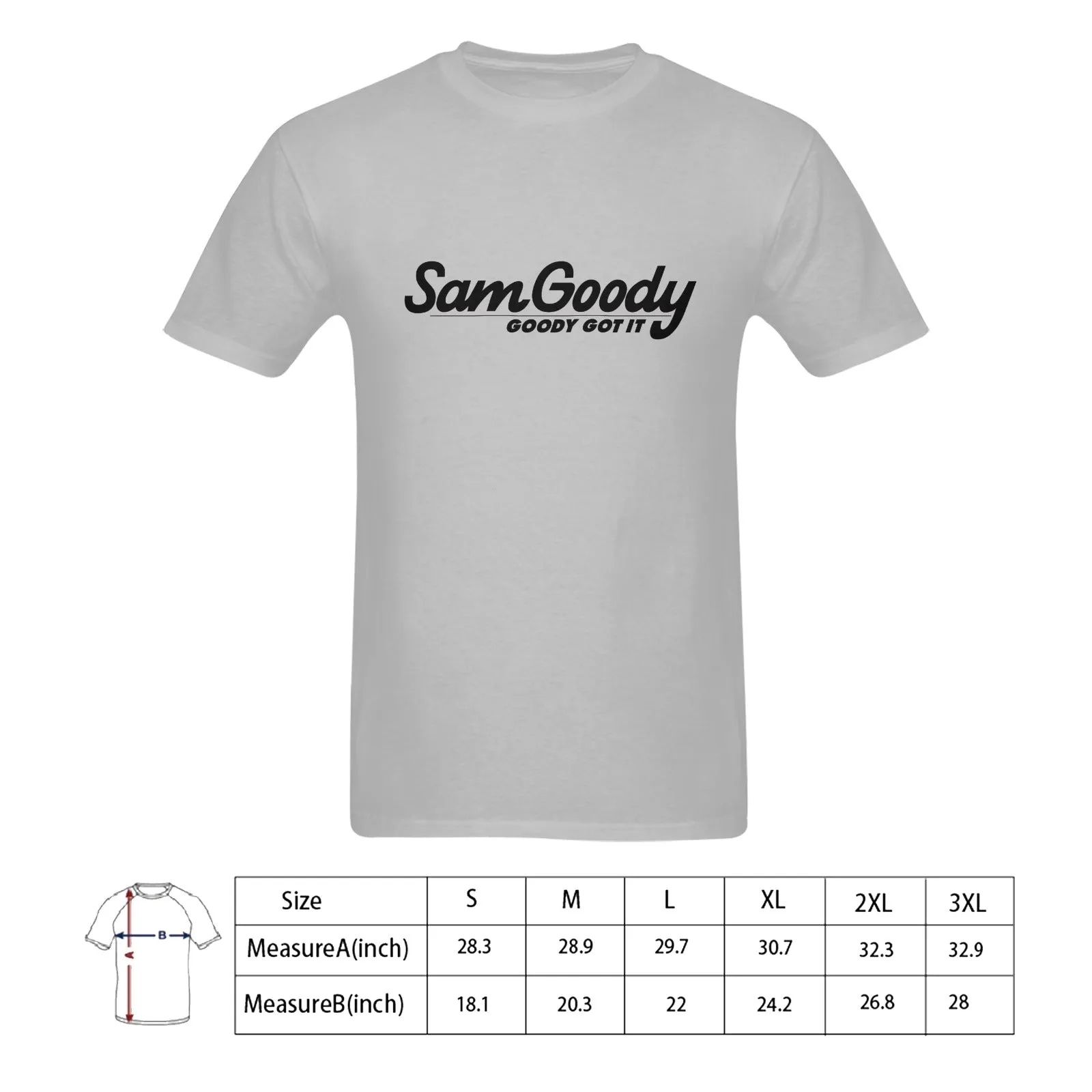 Sam Goody Men's T-shirt 100% Cotton