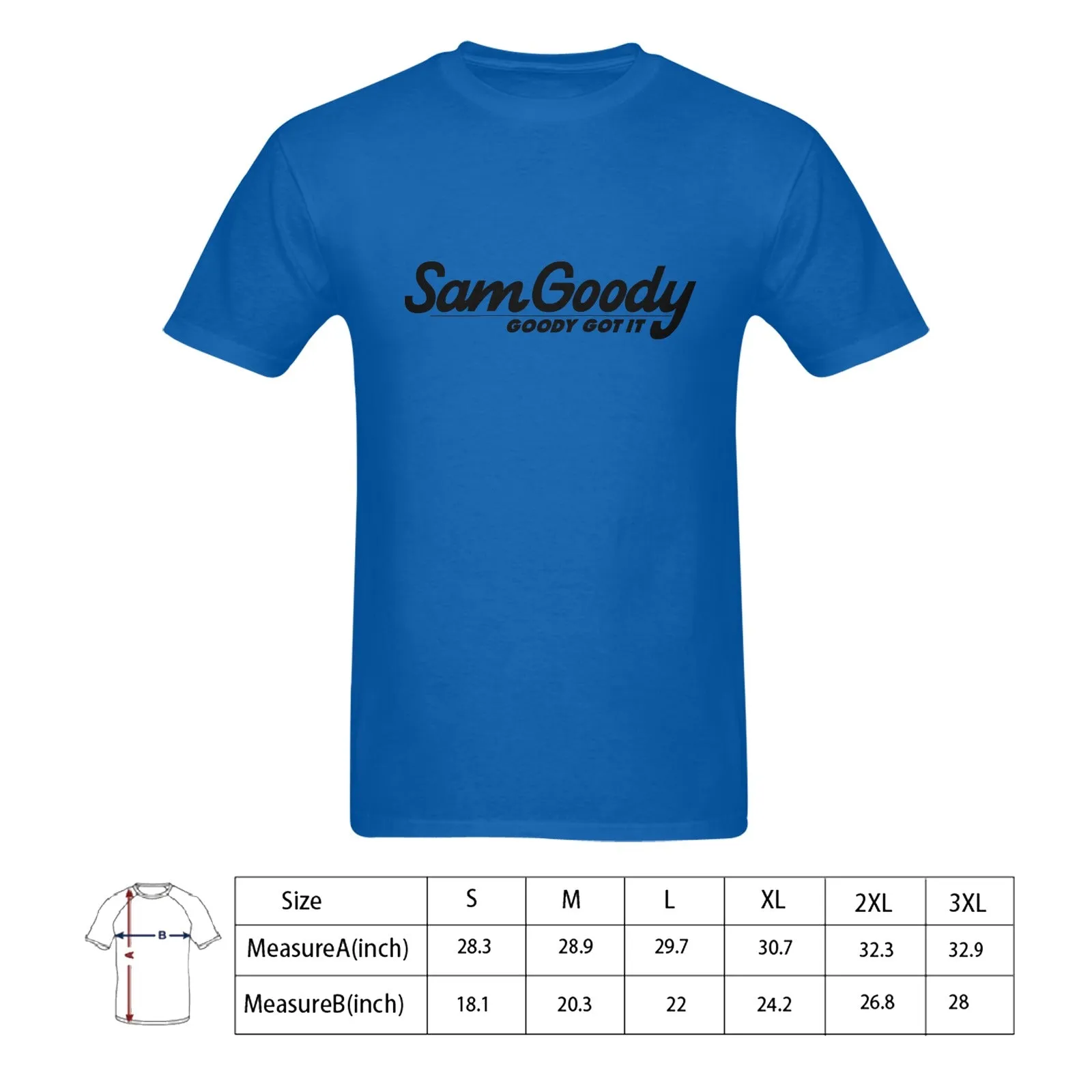 Sam Goody Men's T-shirt 100% Cotton