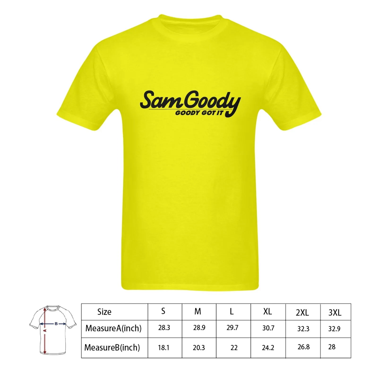 Sam Goody Men's T-shirt 100% Cotton