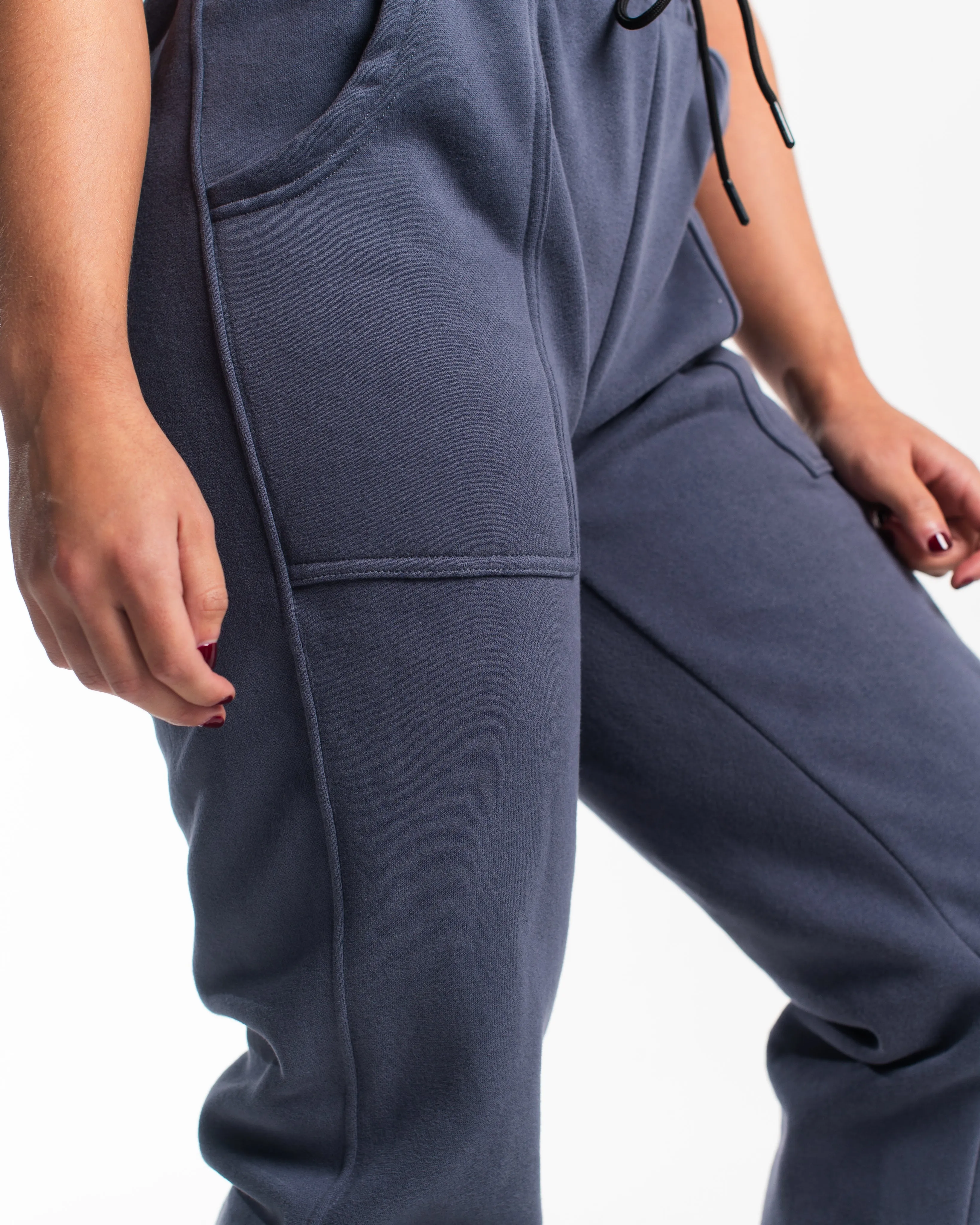 Script Oversized Joggers - Foggy Navy