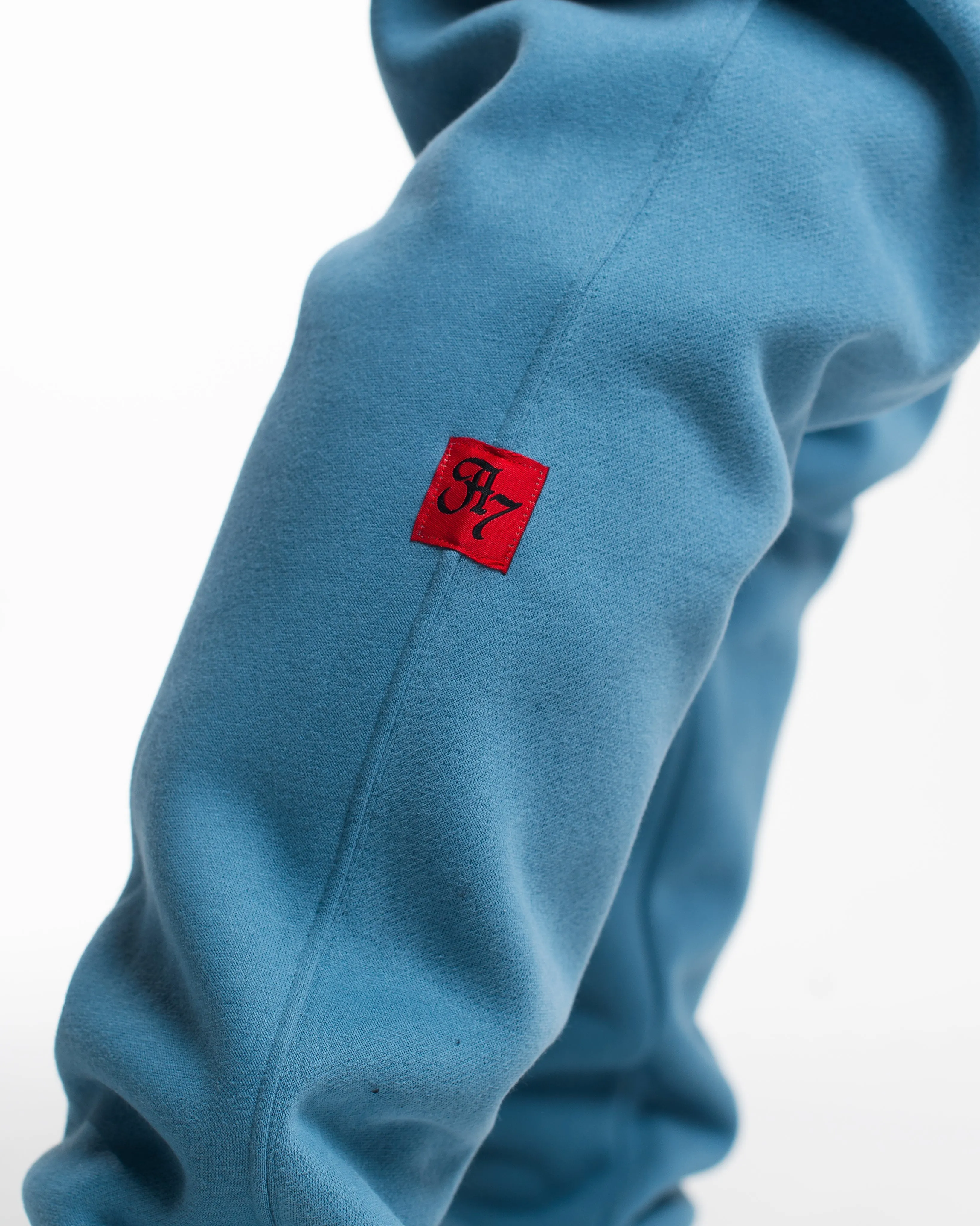Script Oversized Joggers - Slate Blue