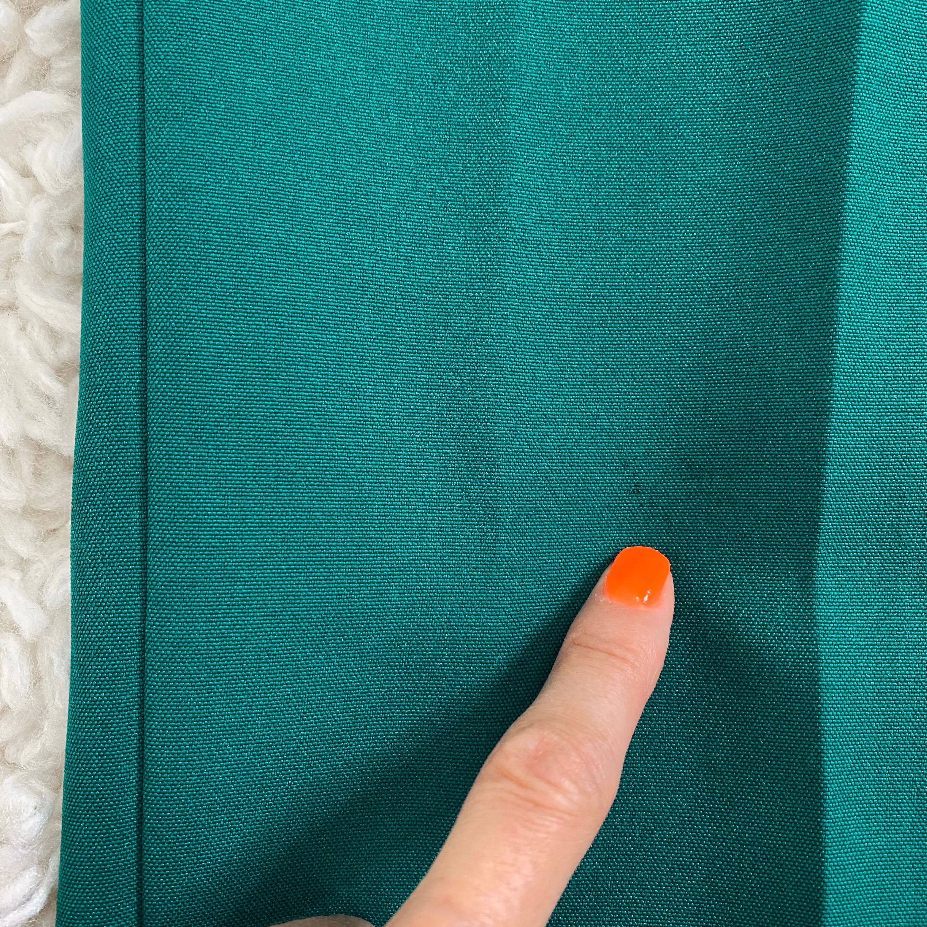 Sears Vintage 70s Teal High Waisted Pleated Polyester Pants