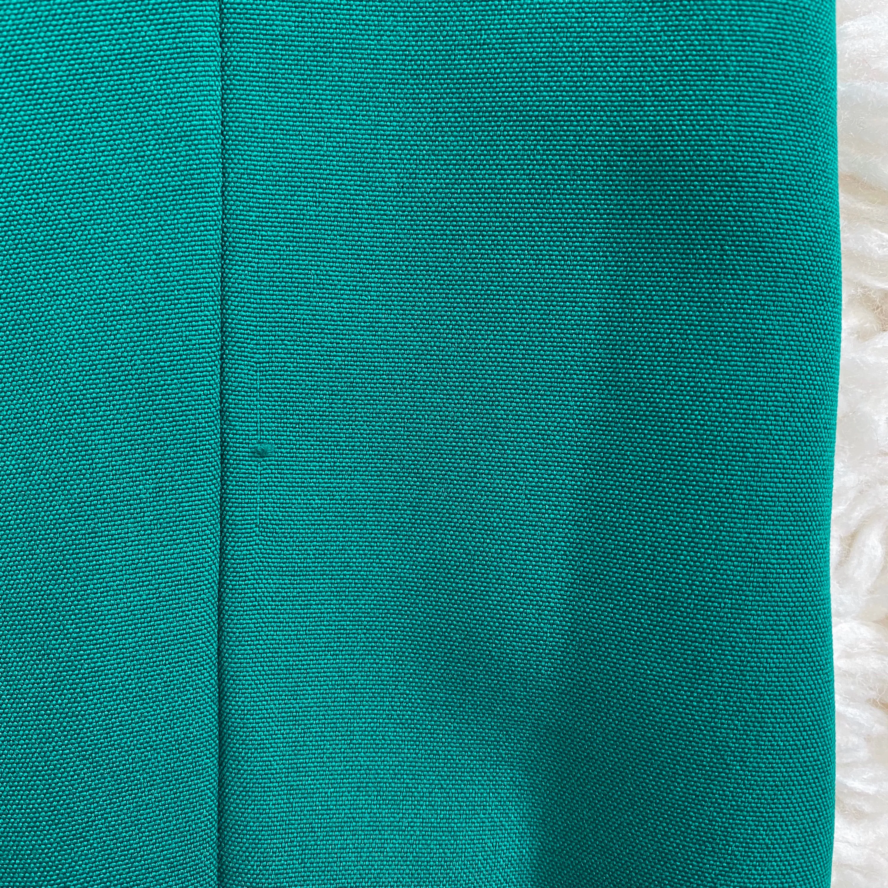 Sears Vintage 70s Teal High Waisted Pleated Polyester Pants