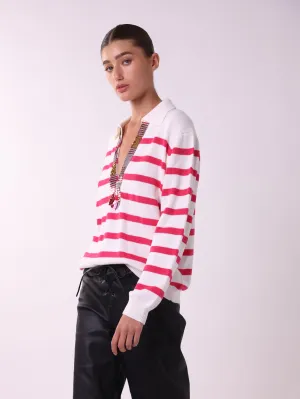 Sequined Stripe Knit
