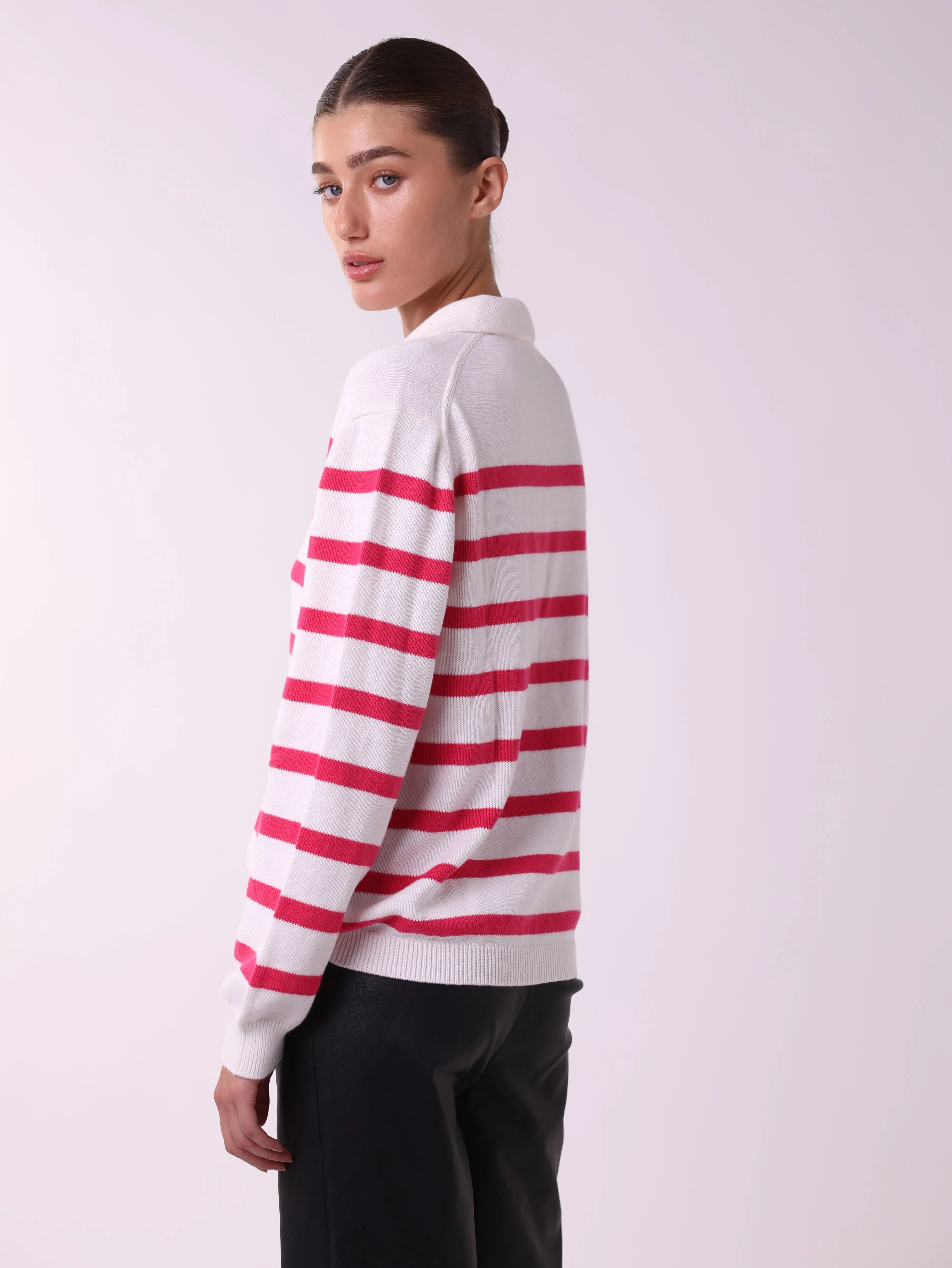 Sequined Stripe Knit