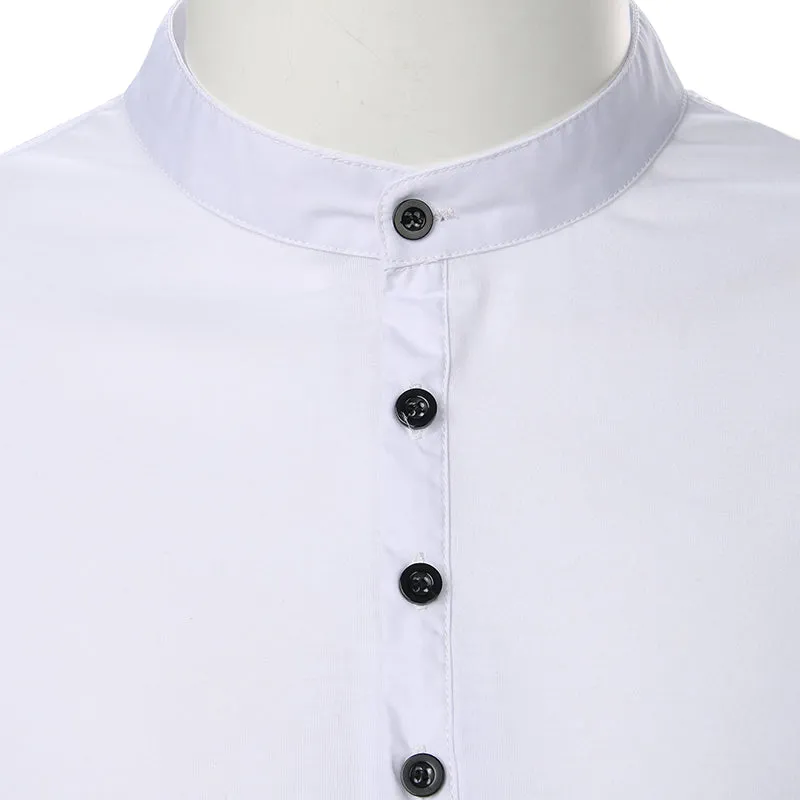 Short Sleeve Collarless Casual Top