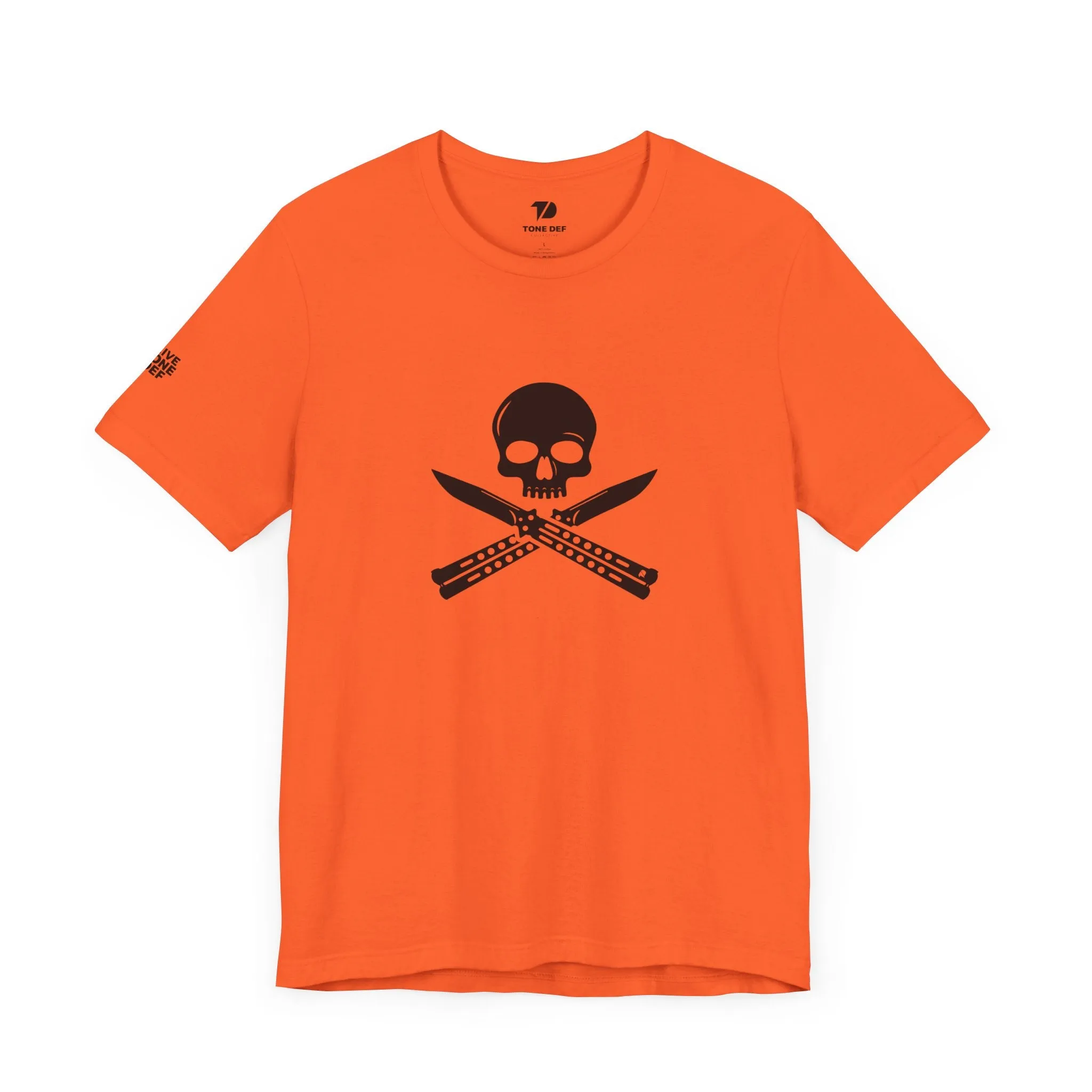 Skull & Butterfly Knives - Unisex Jersey Short Sleeve Tee