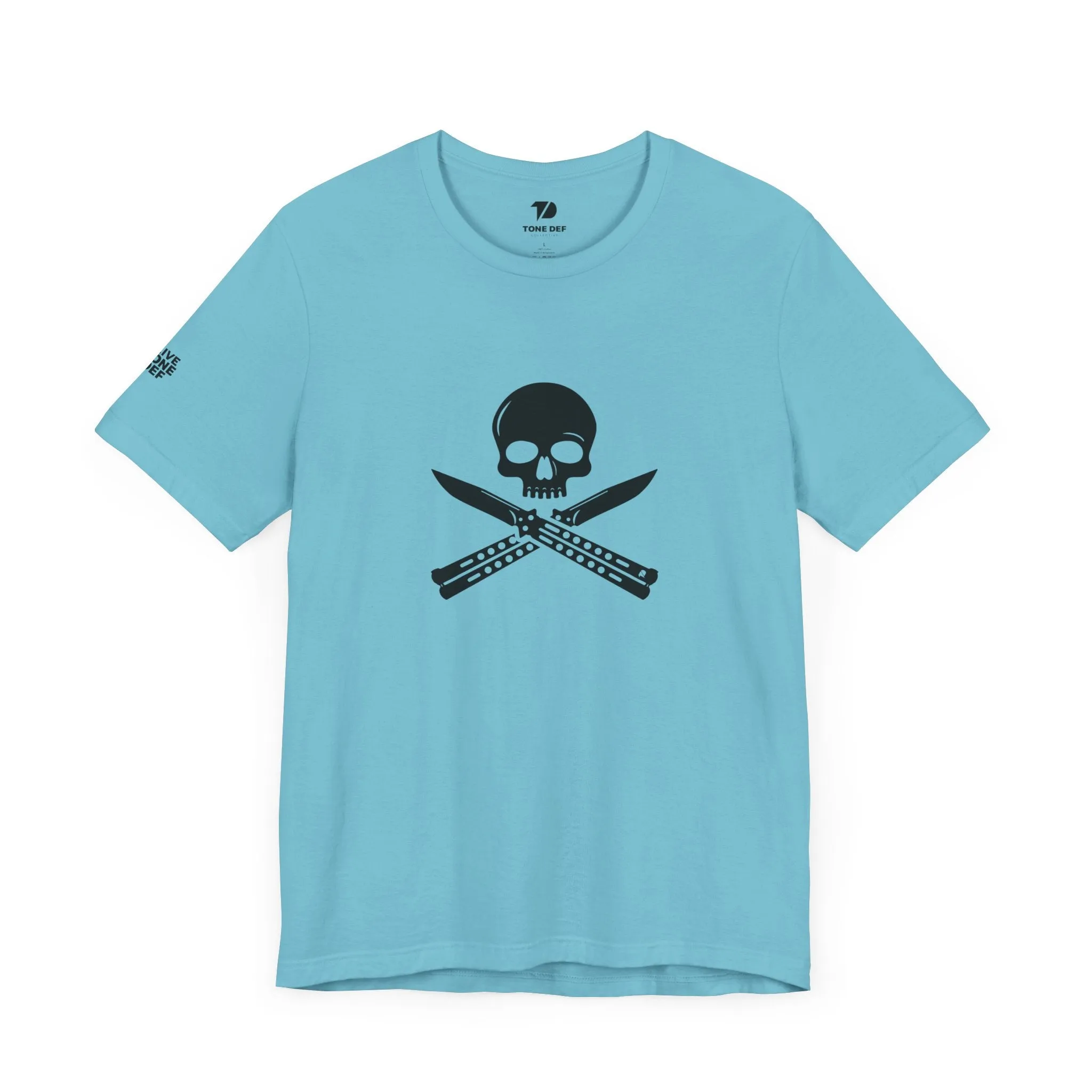 Skull & Butterfly Knives - Unisex Jersey Short Sleeve Tee