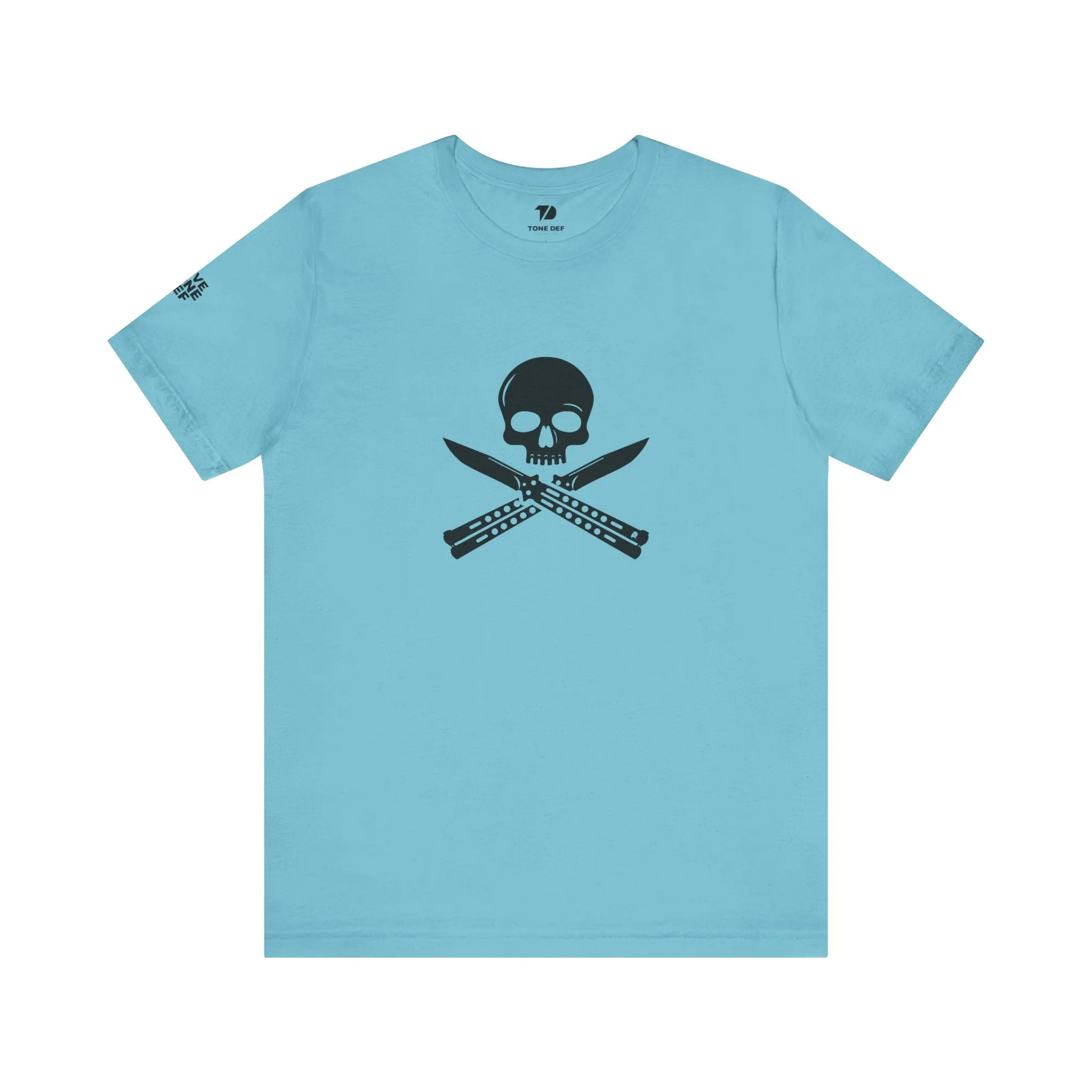 Skull & Butterfly Knives - Unisex Jersey Short Sleeve Tee