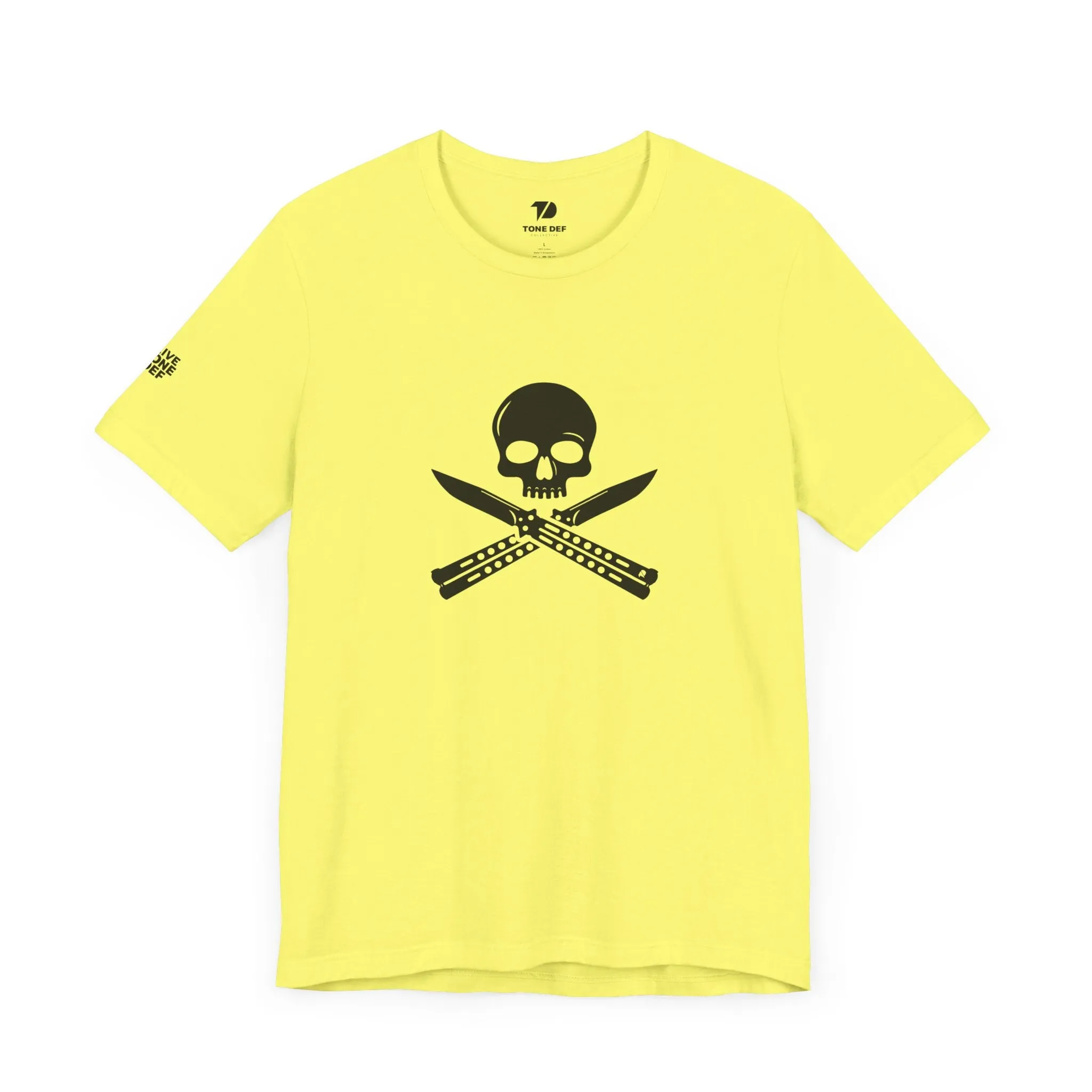 Skull & Butterfly Knives - Unisex Jersey Short Sleeve Tee