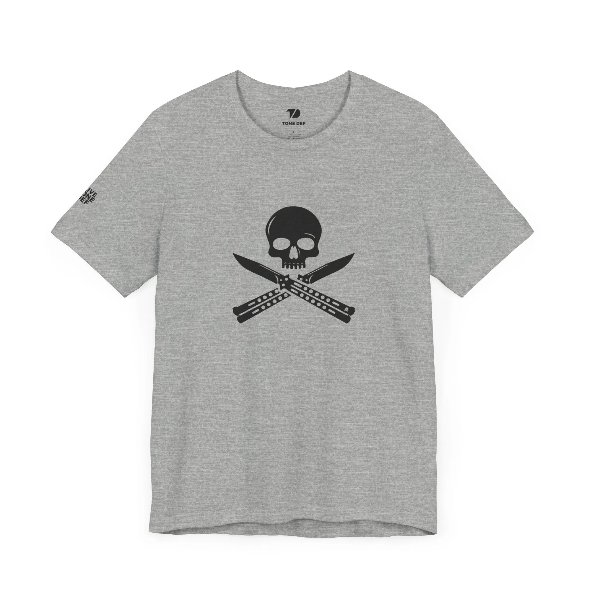 Skull & Butterfly Knives - Unisex Jersey Short Sleeve Tee