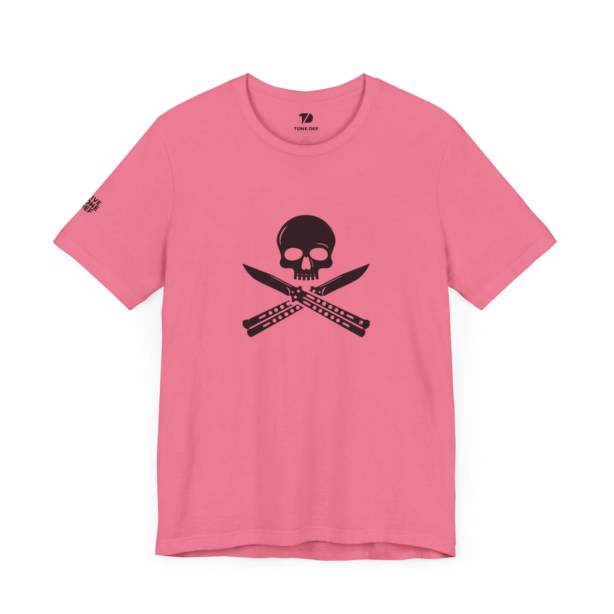 Skull & Butterfly Knives - Unisex Jersey Short Sleeve Tee