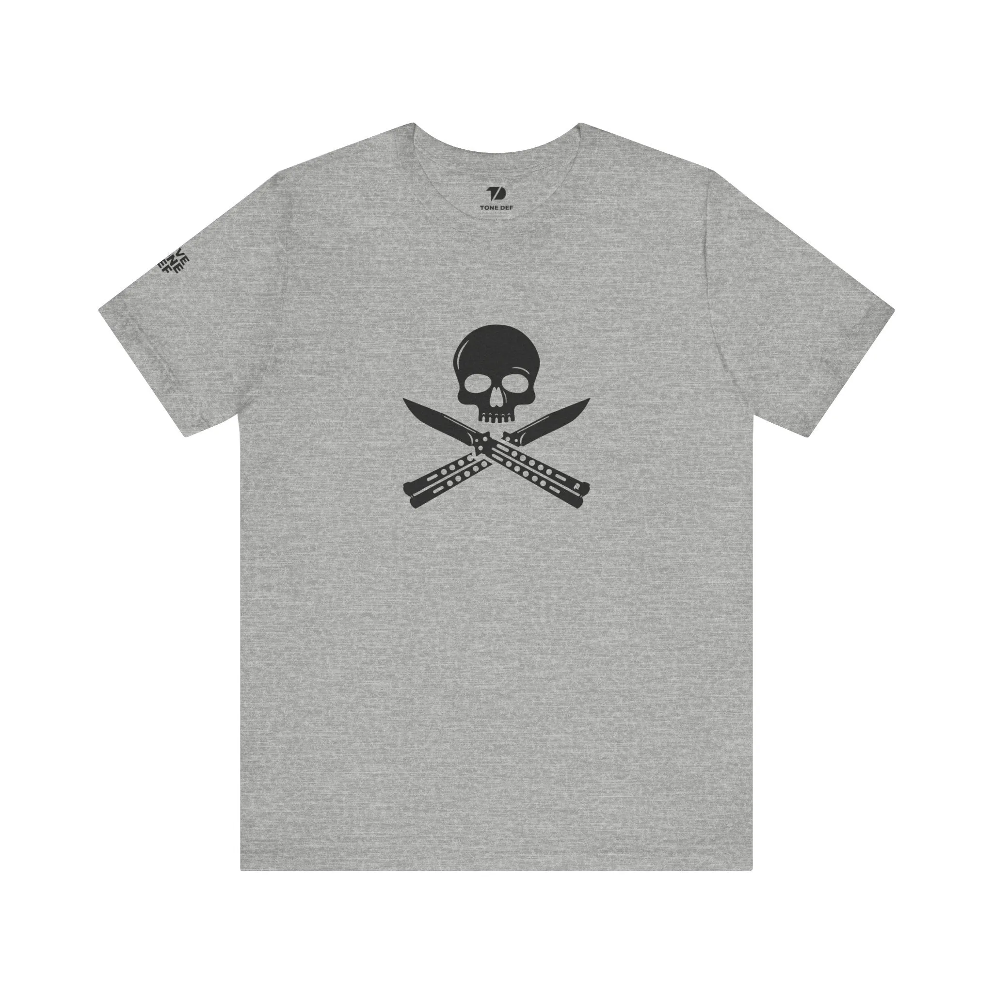 Skull & Butterfly Knives - Unisex Jersey Short Sleeve Tee