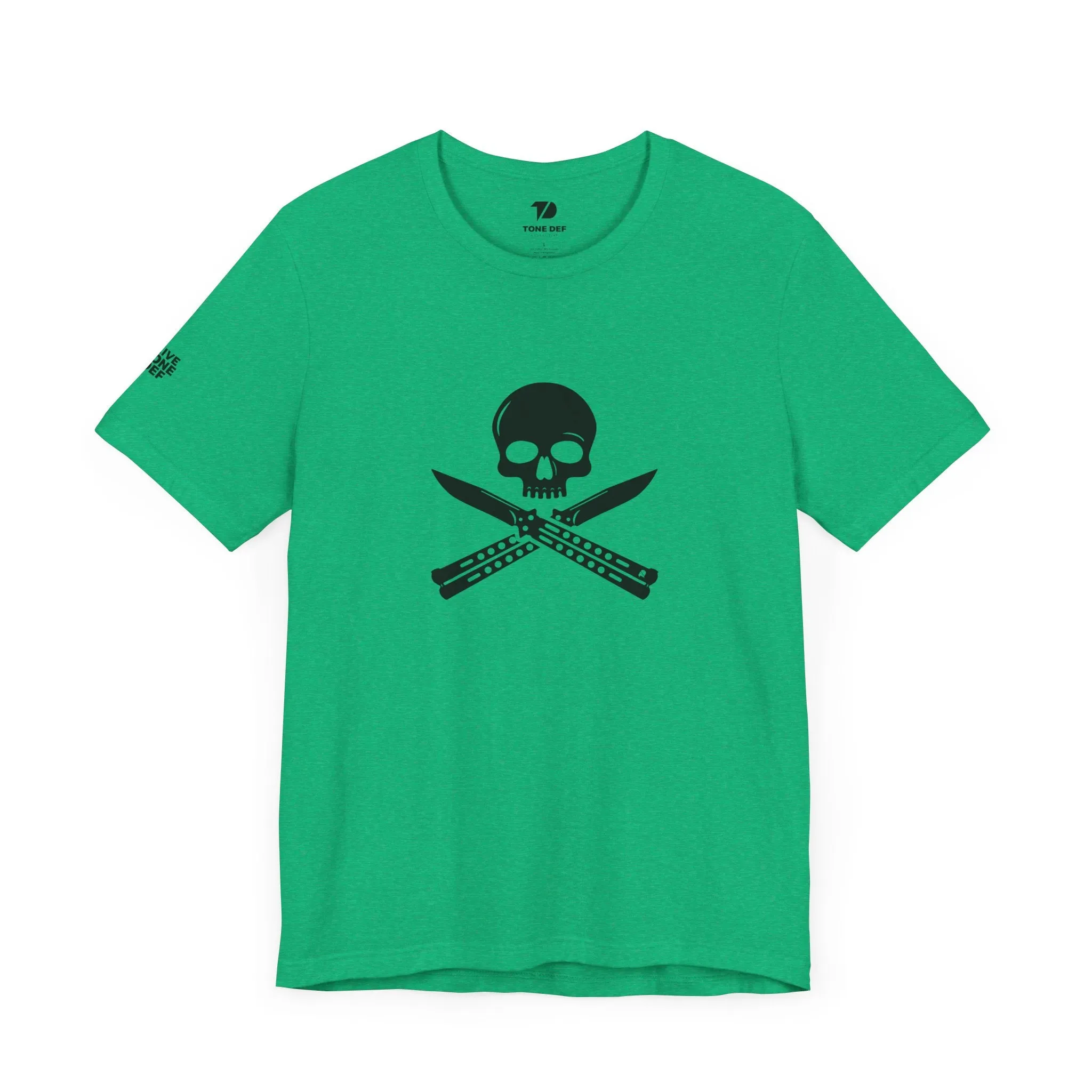 Skull & Butterfly Knives - Unisex Jersey Short Sleeve Tee