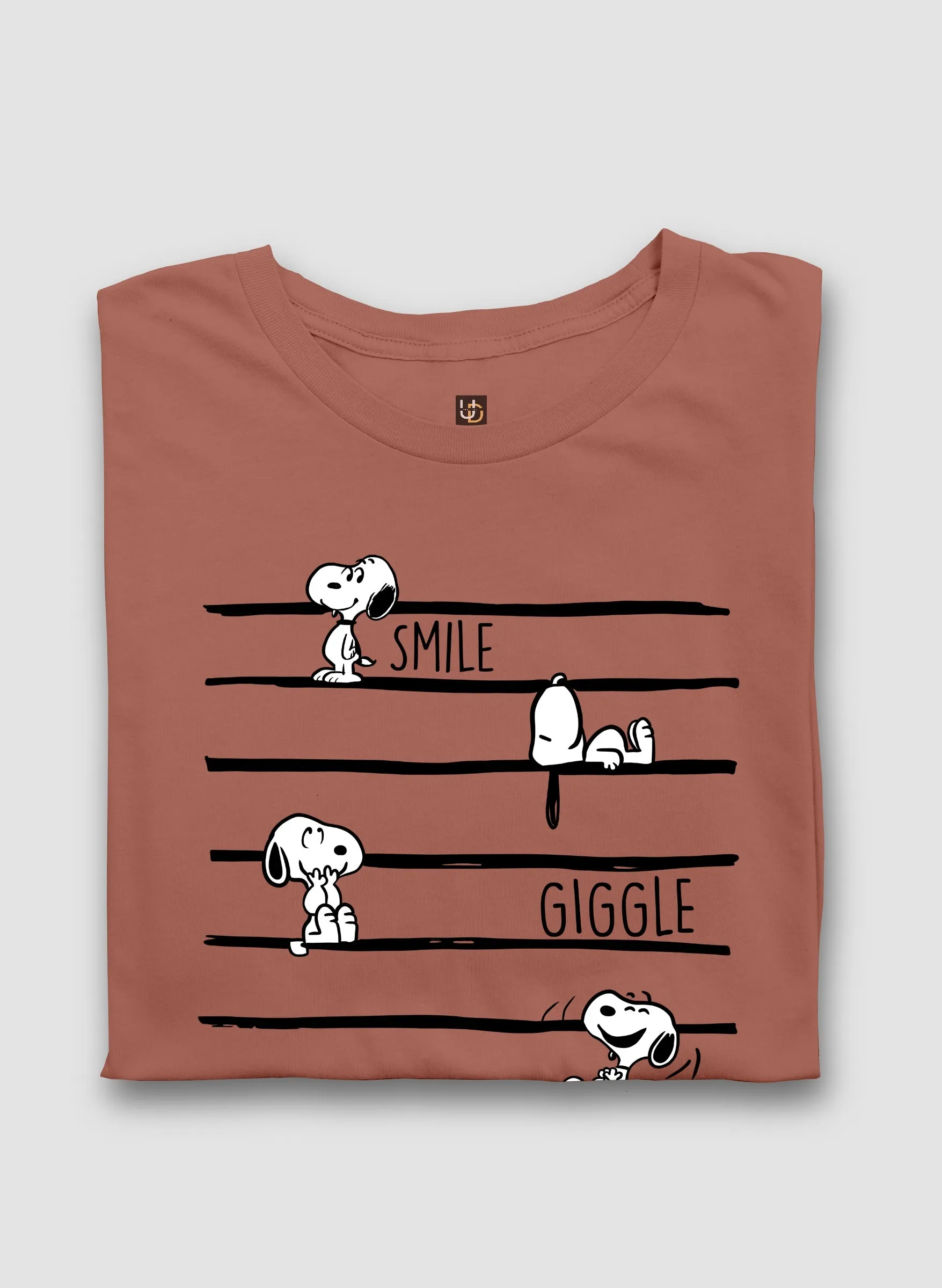 Smile, Giggle, Laugh Half Sleeve T-Shirt