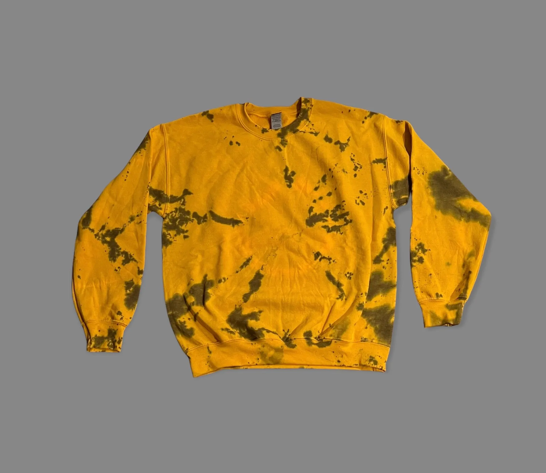Smoke Gold Tie Dye Crewneck